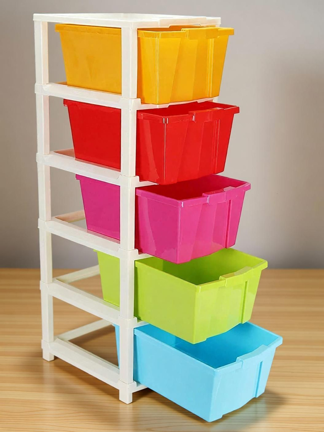Image of infinity overseas Plastic Rectangular Multi Purpose Foldable Modular Drawer Large Chest of Drawer Plastic Kitchen Cabinet
