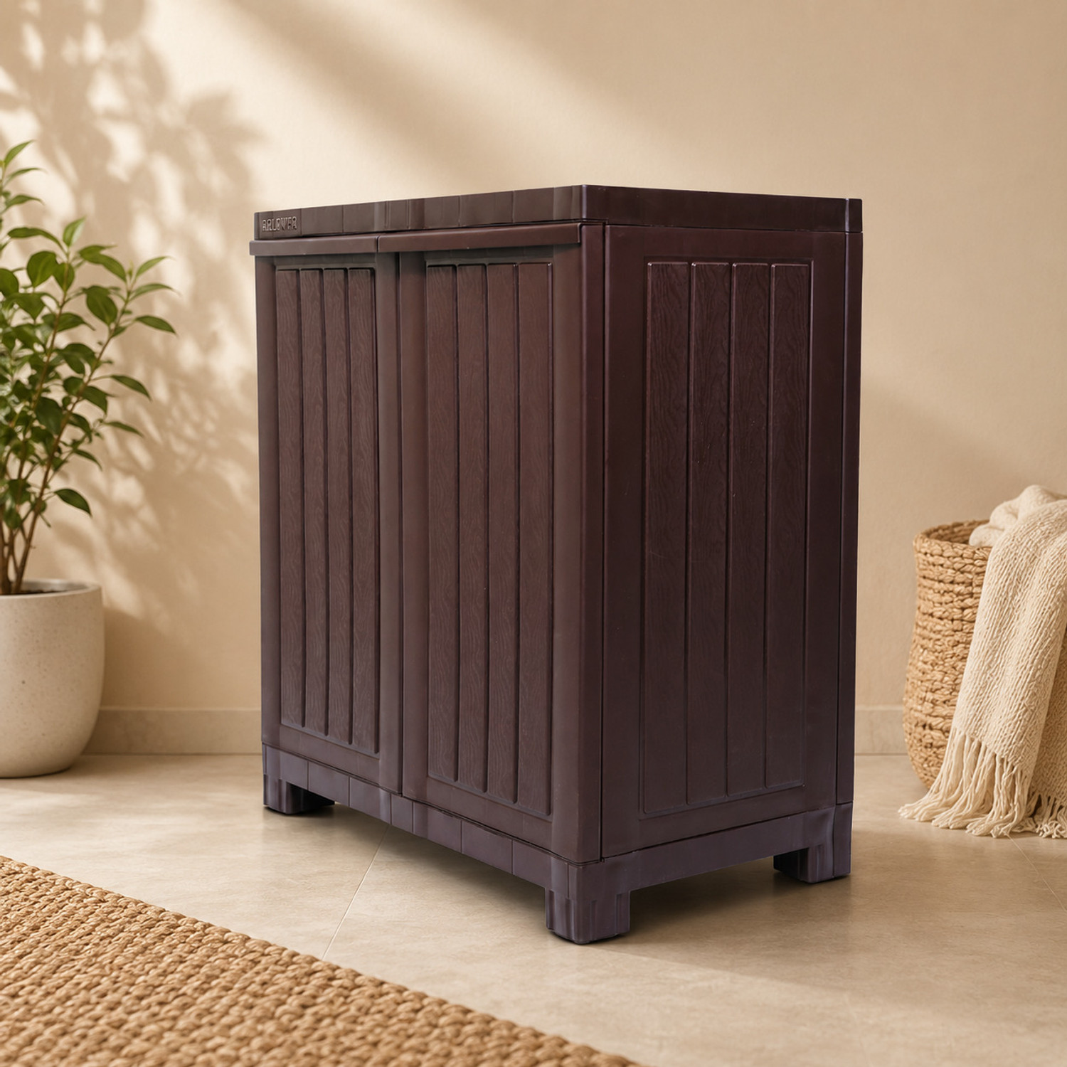 Image of ARLAVYA Premium Plastic Kitchen Cupboard | 1 Year Warranty | Modern Design | Plastic Kitchen Cabinet
