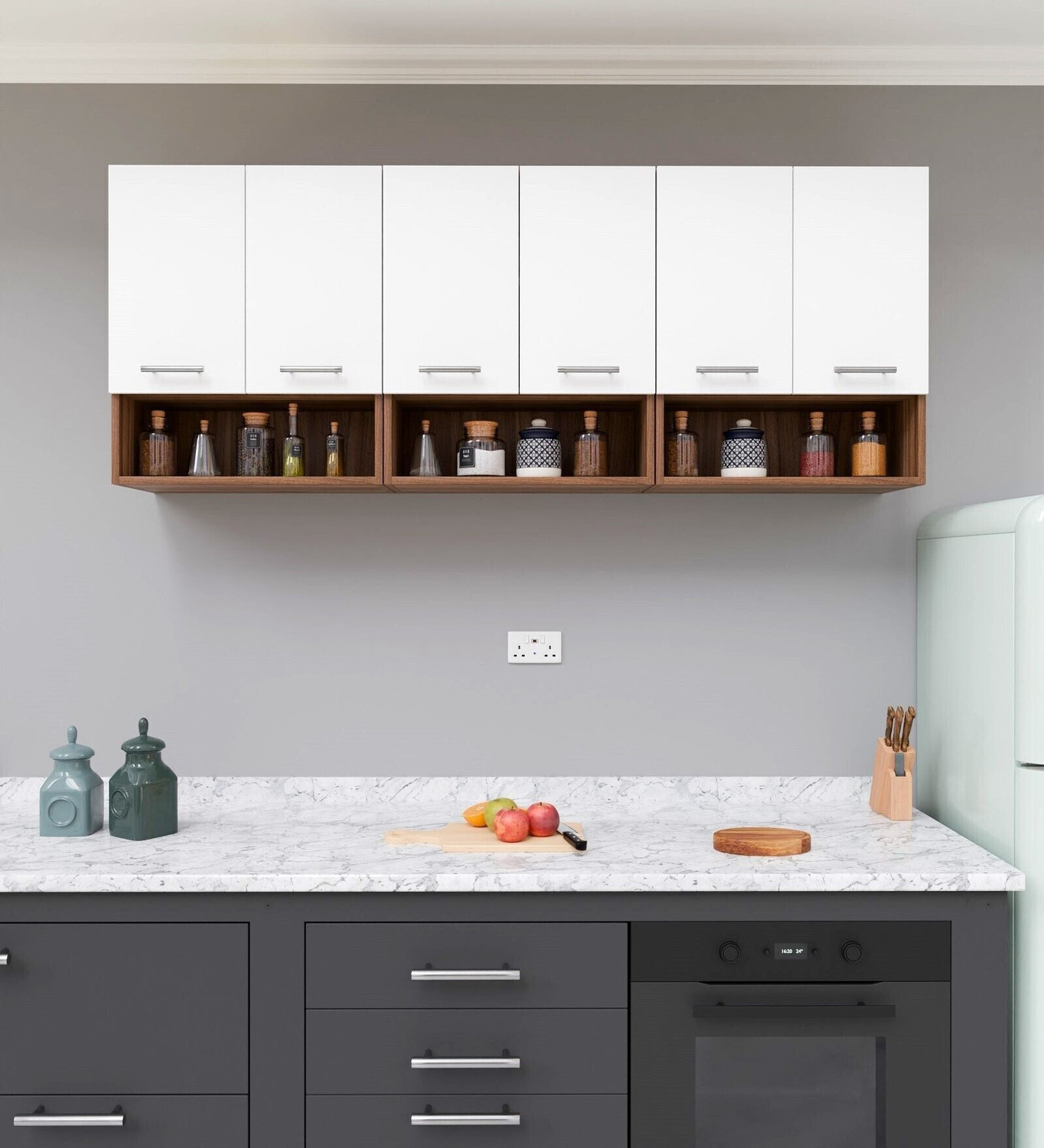 Image of Spyder Craft Multipurpose Matte Finish Cabinet For Kitchen|BedRoom| Office|Bathroom Engineered Wood Kitchen Cabinet