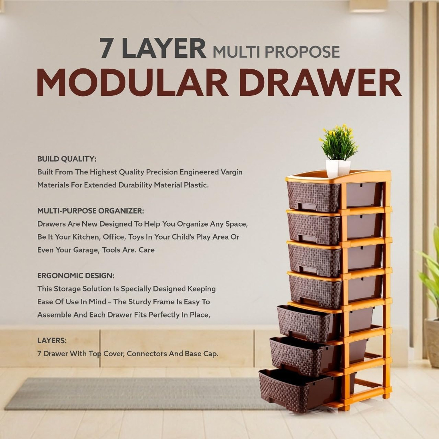 Image of MAXTID 7 Compartments Plastic PP