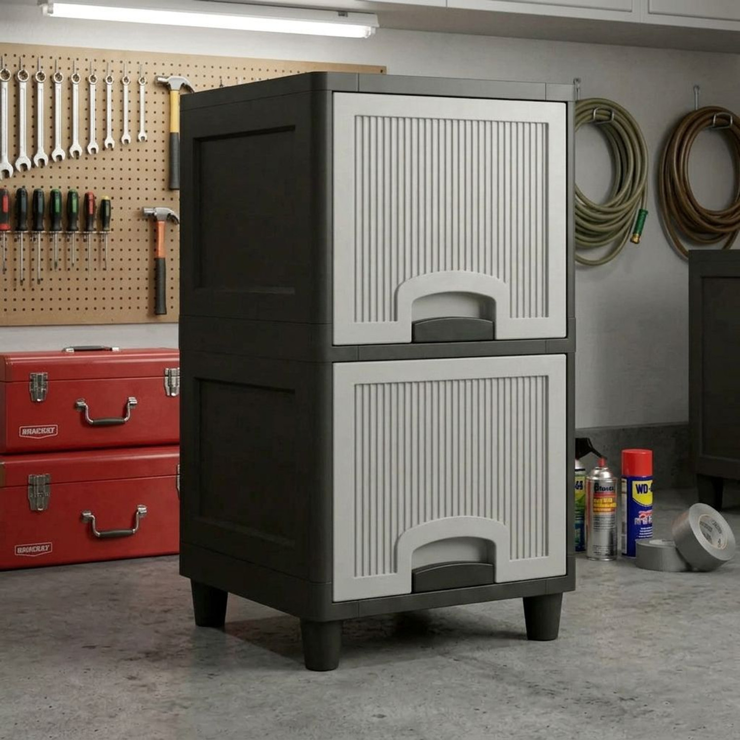 Image of ZUDAZ Multi-Layer Storage Cabinet Plastic Kitchen Cabinet