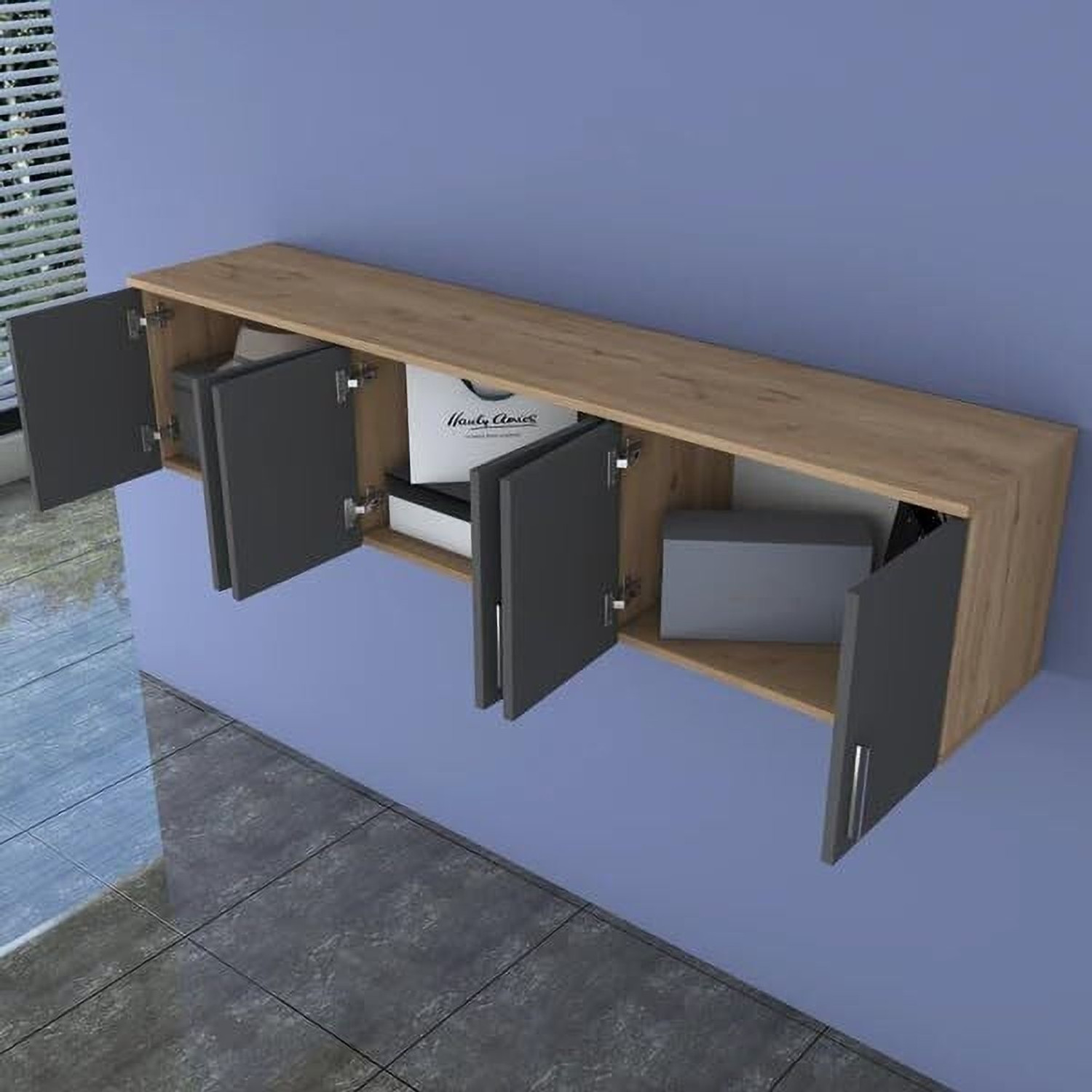 Image of Spyder Craft Multipurpose Matte Finish Cabinet For Kitchen|BedRoom| Office|Bathroom Engineered Wood Kitchen Cabinet