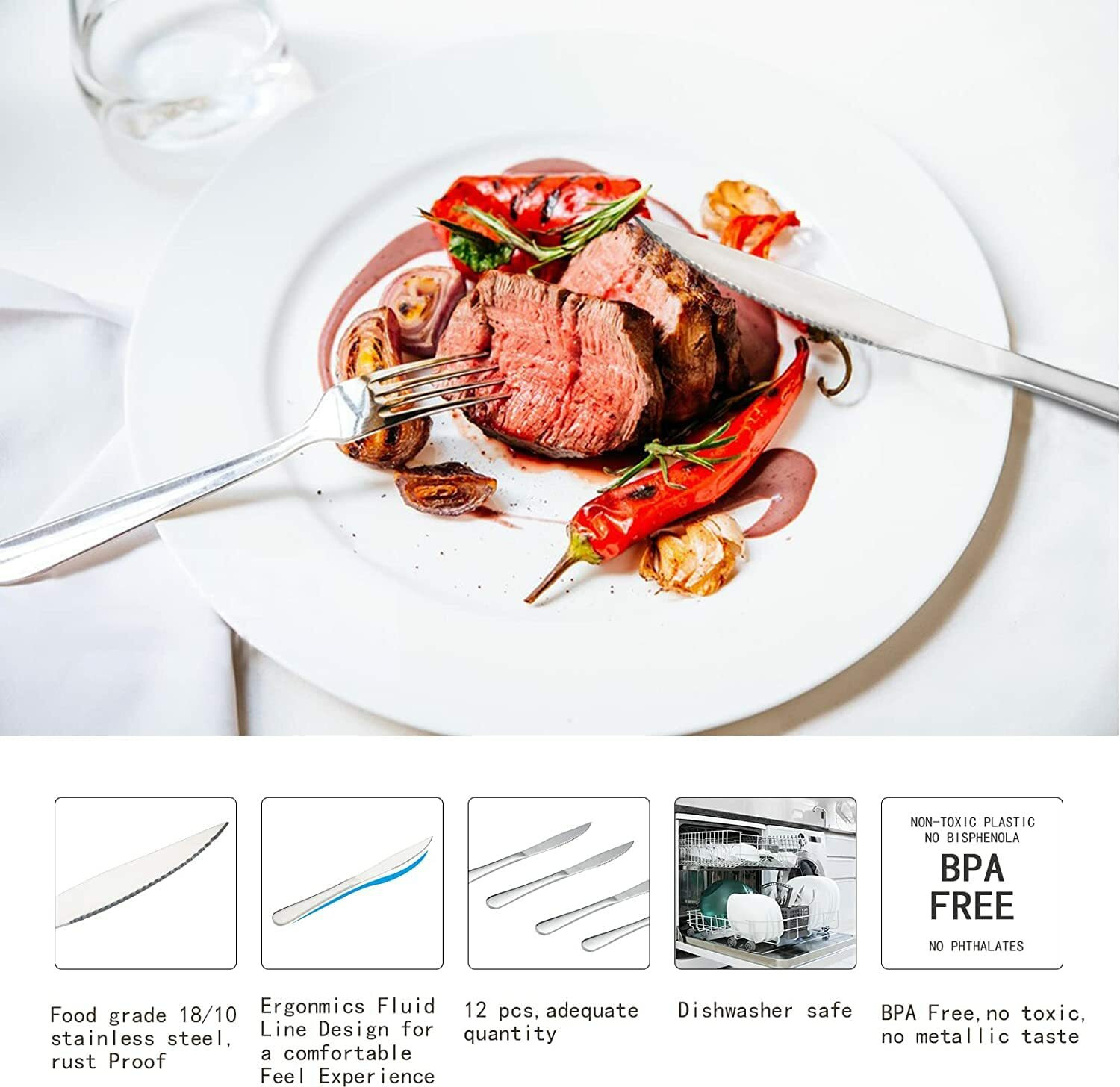 Image of Avibazar 3 Pc Stainless Steel Knife