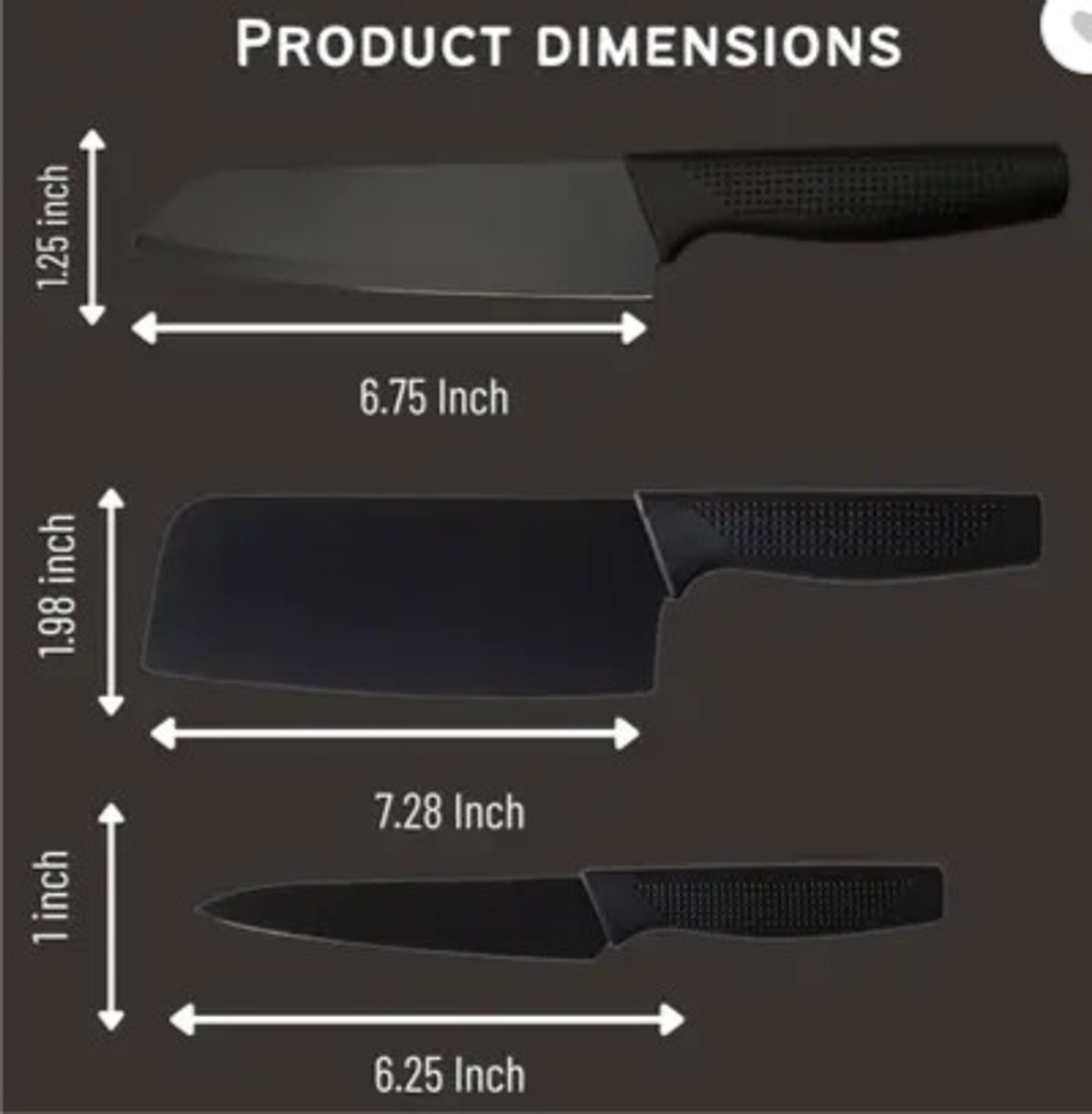 Image of Earth Chopping Board With 3 Pic Knife Set Stainless Stee Wooden Cutting Board