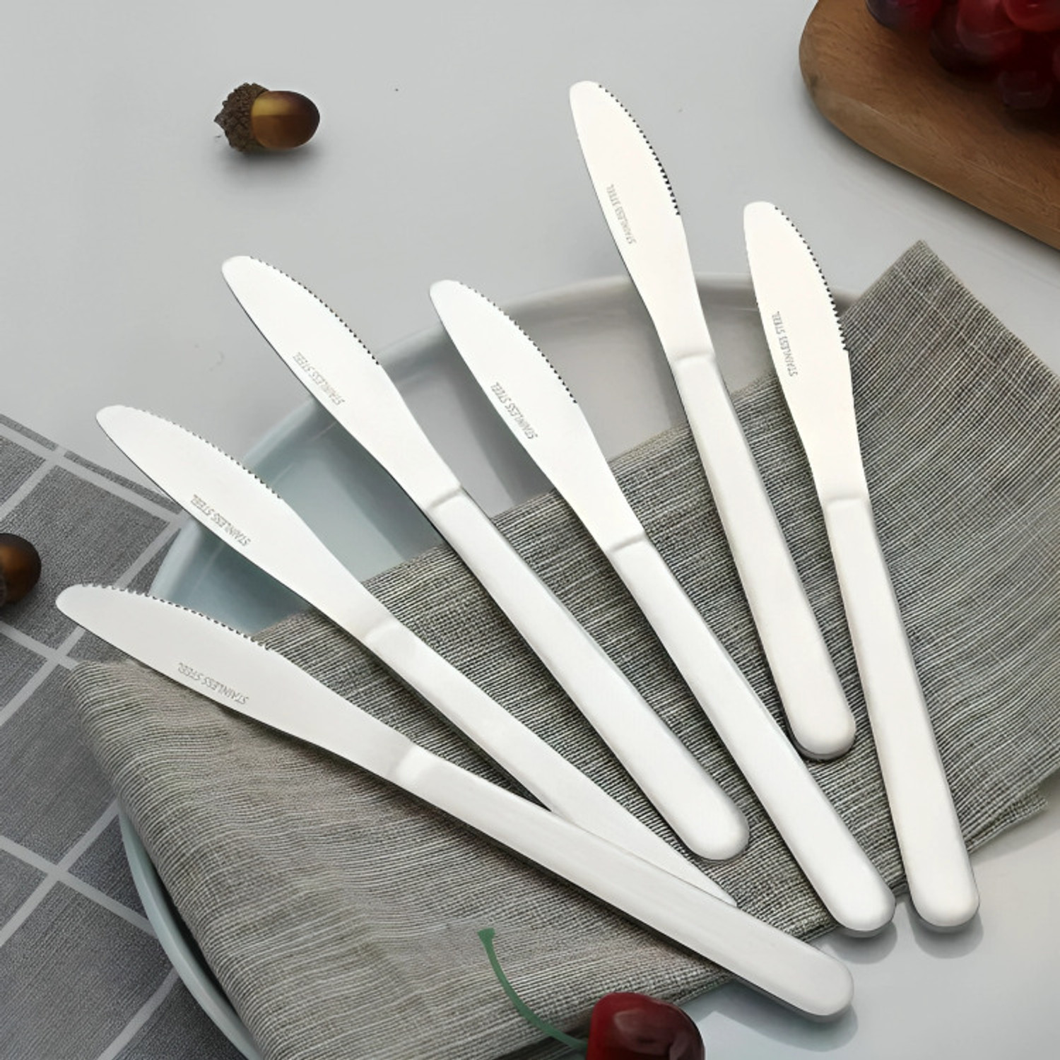 Image of ARSCART 6 Pc Stainless Steel Knife Set Heavy Material