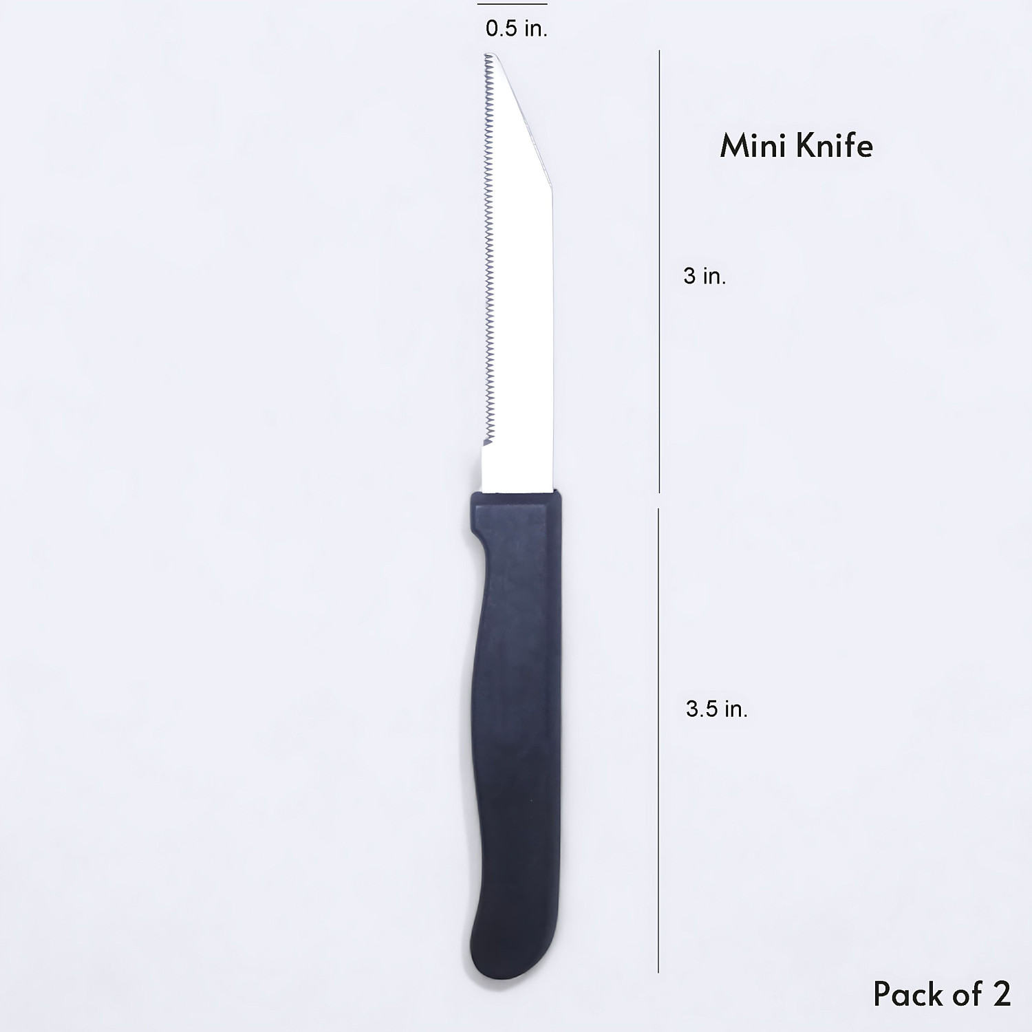 Image of NNY 2 Pc Stainless Steel Knife Set Nova Mini |Multicolour| |Pack of 2|