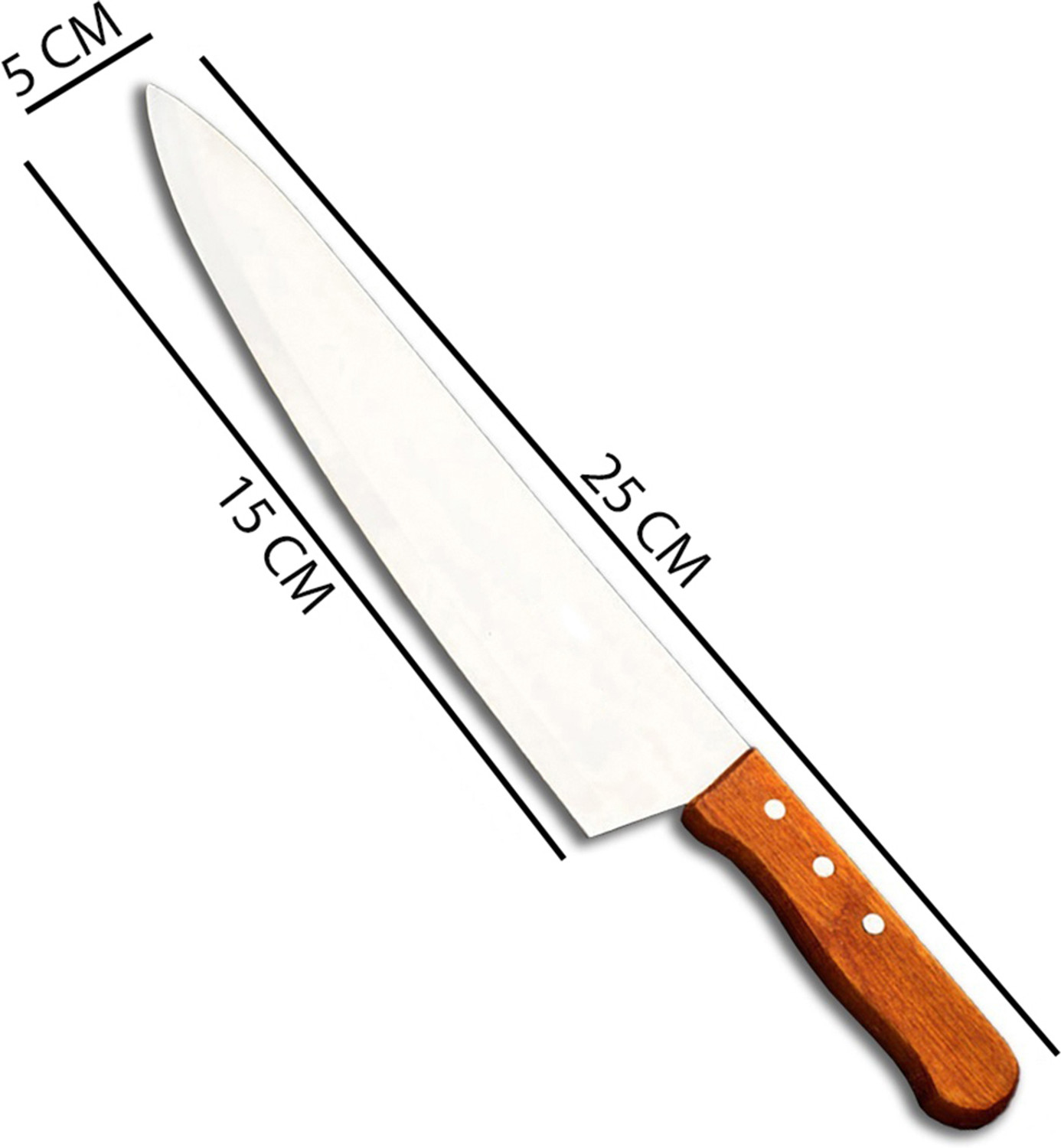 Image of Captoola 1 Pc Stainless Steel Knife Razor Sharp Multipurpose Chef's Knife Japanese Knife Kitchen Knife (Silver,1 Pc)