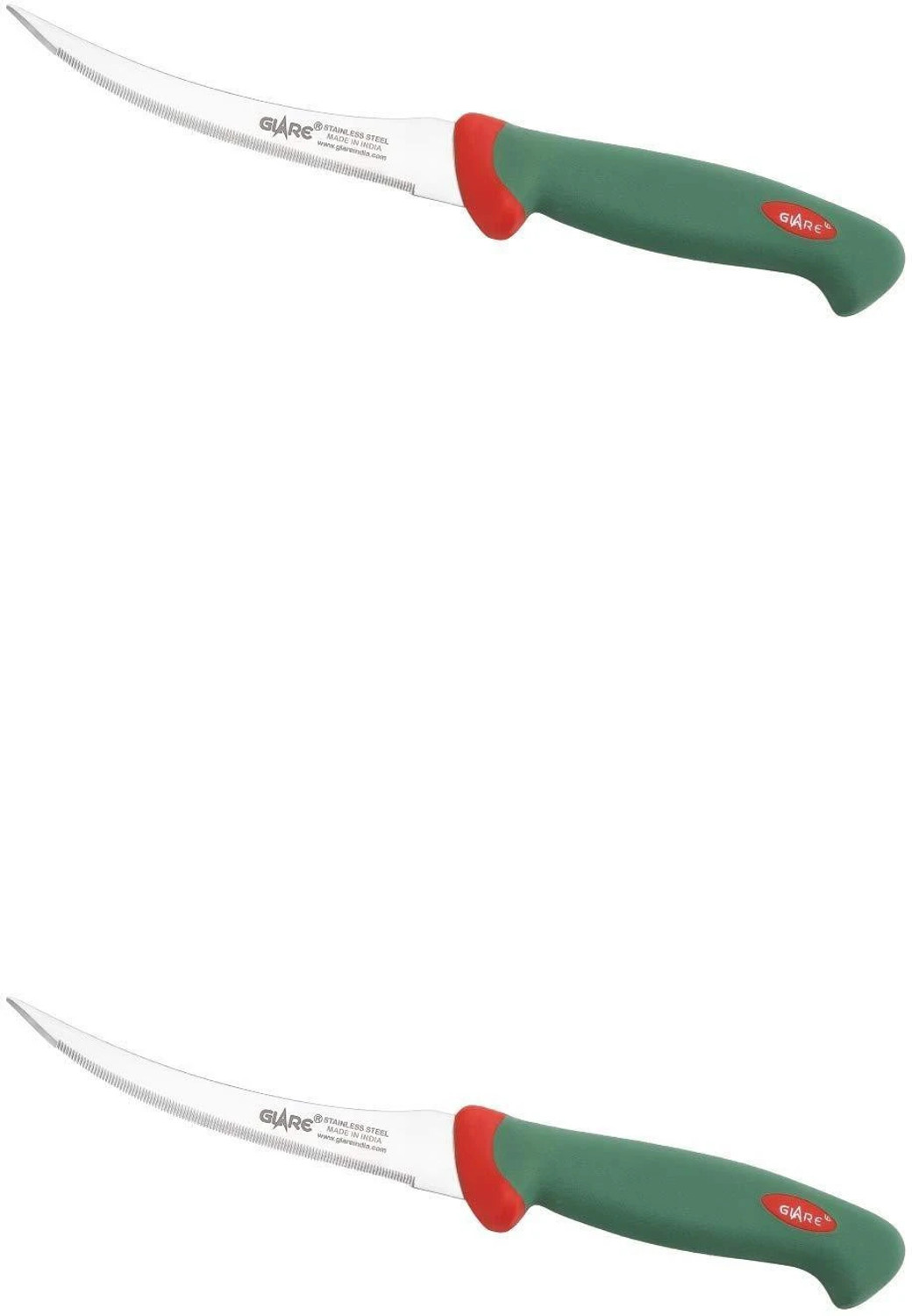 Image of Glare 2 Pc Steel Knife Set tomato knife