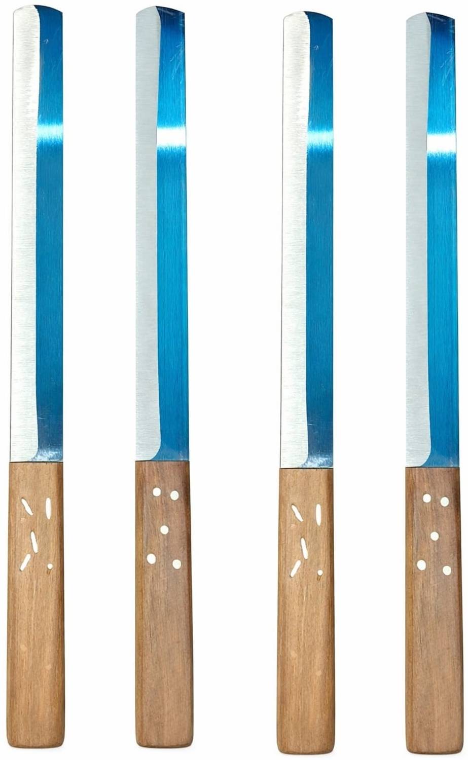 Aanchal Tejdhar 4 Pc Carbon Steel Knife Set Kitchen Knife | Chef Knife | Sabji Fruit Cutting Knife | Tez Dhar Chaku