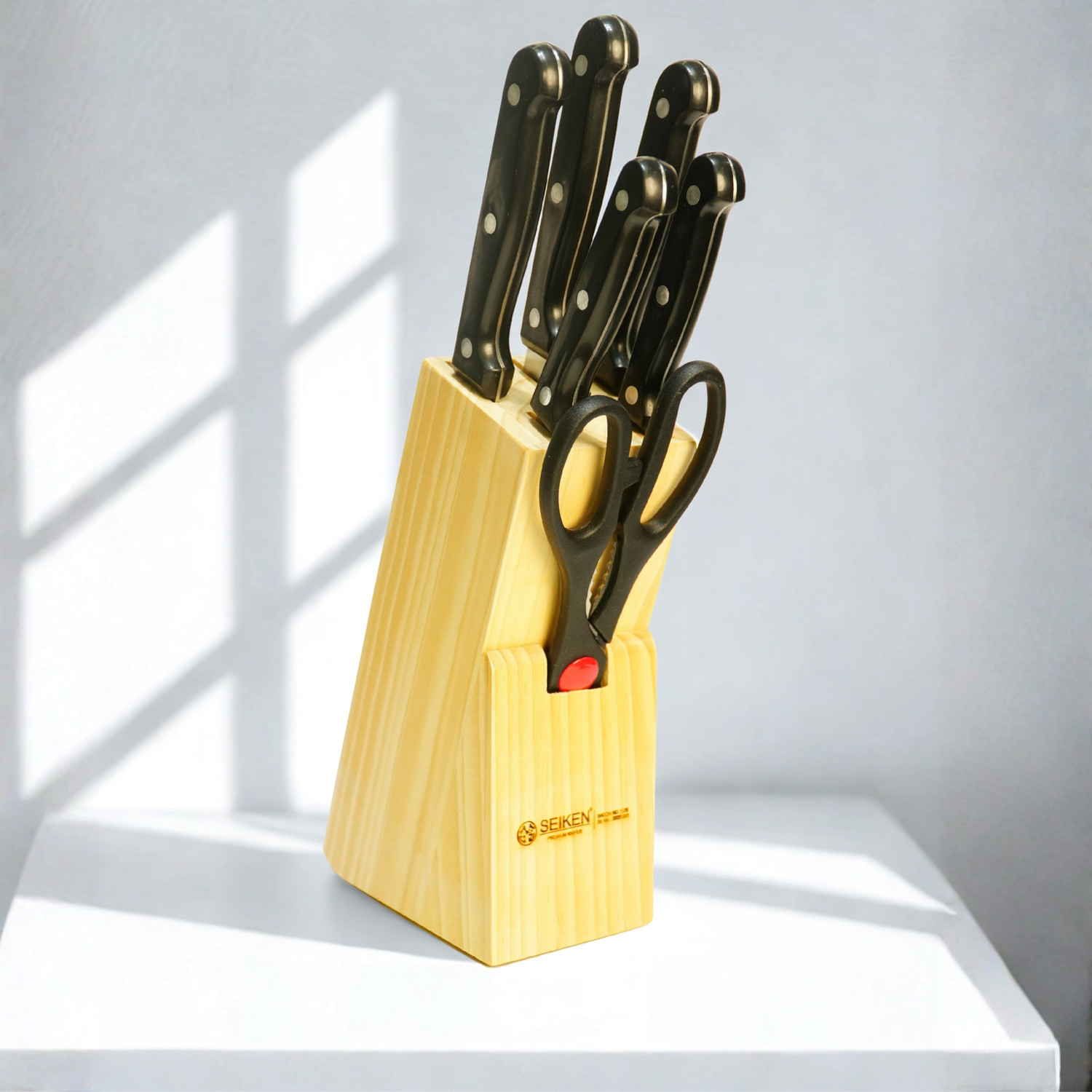 Image of SEIKEN 5 Pc Stainless Steel Knife Set