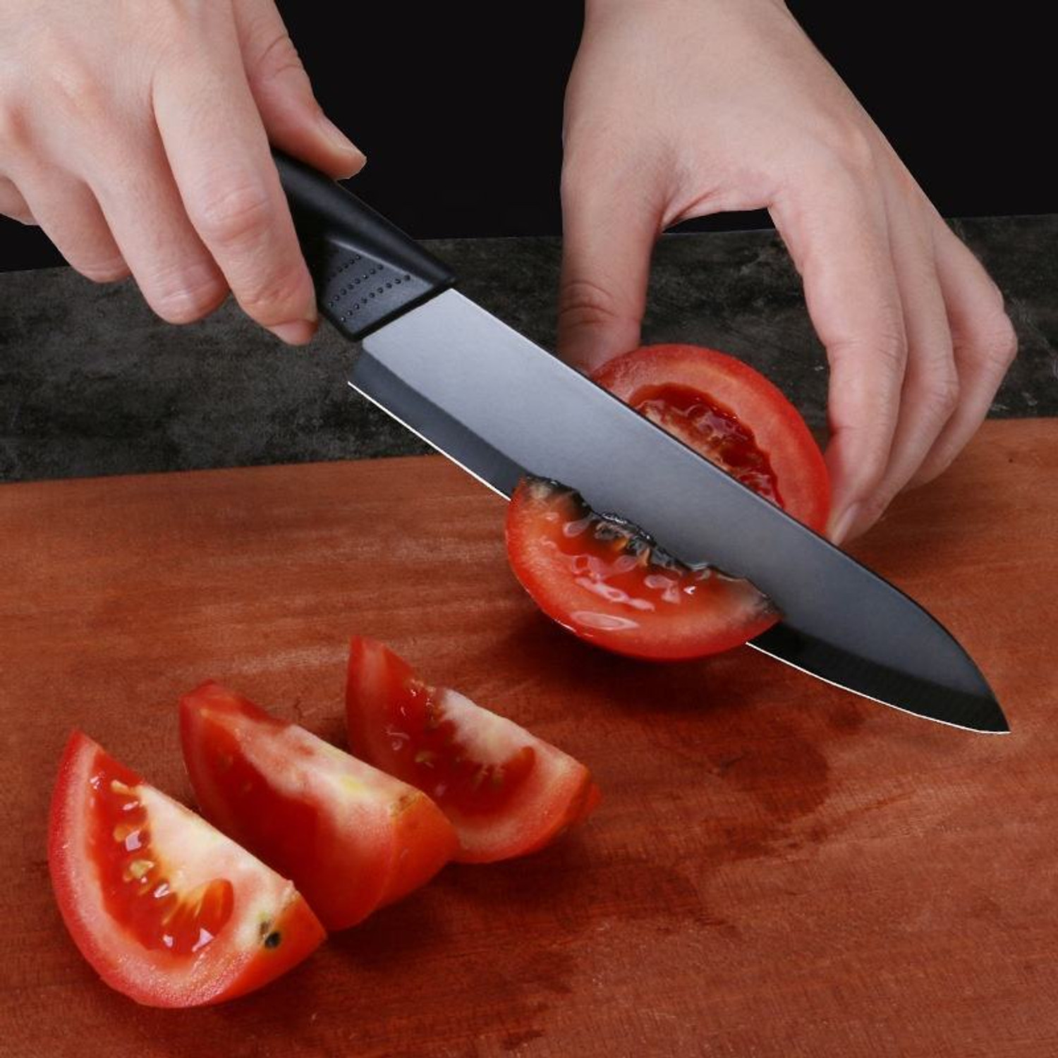 Image of RoyEnterprise 3 Pc Stainless Steel Knife Set Printed SS Ultra Sharp Butcher, Meat, Pairing, Vegetable for Kitchen