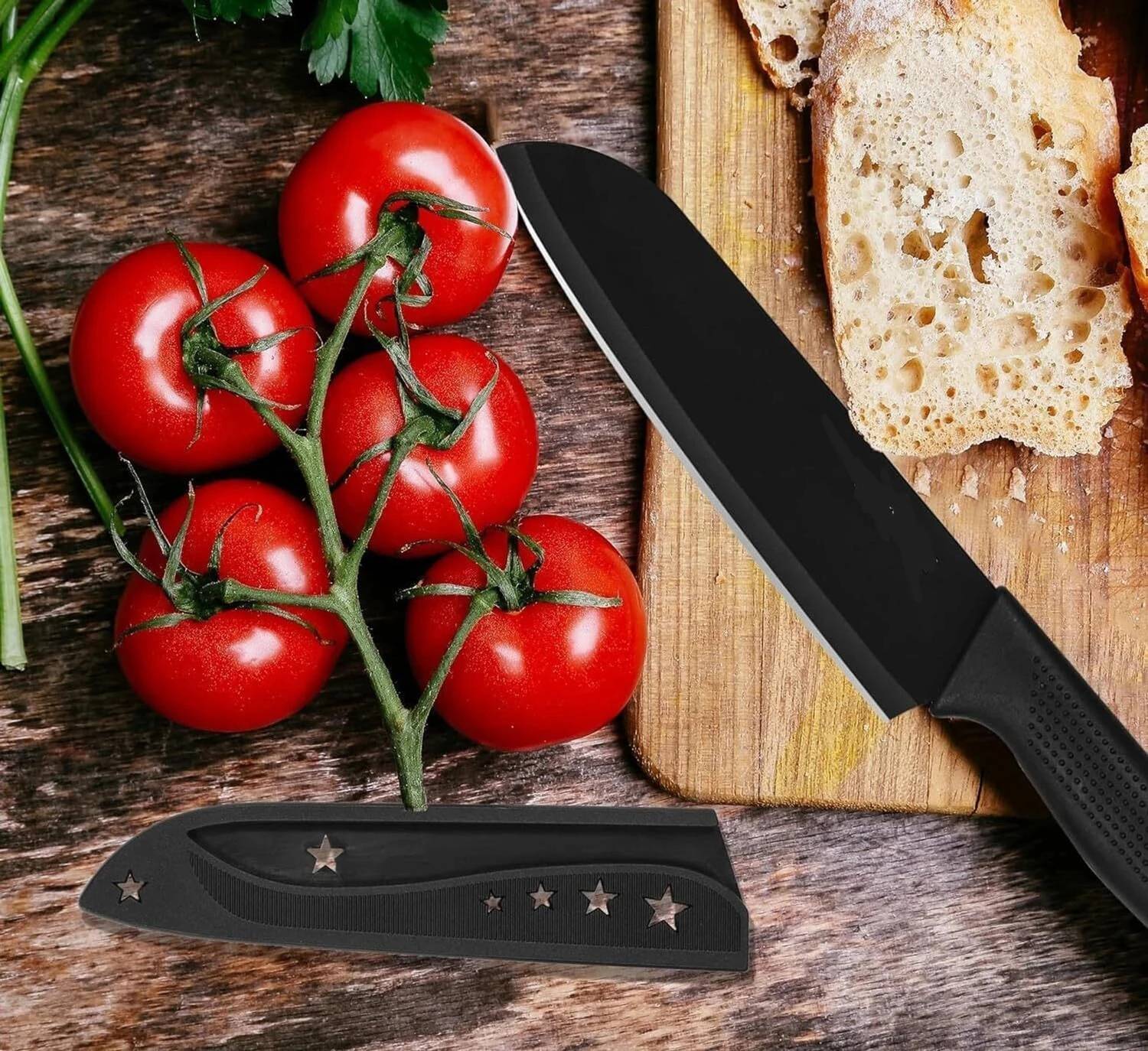 ZROY 3-Pc Black Stainless Steel Knife Set Pack of 3 - Image 5