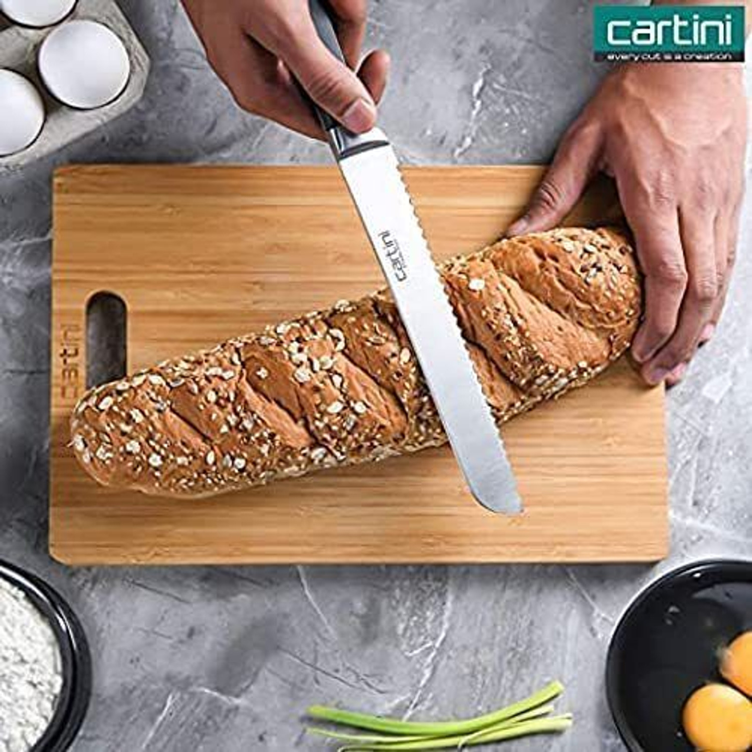 Image of Godrej 1 Pc Stainless Steel Knife Cartini Soft Grip Kitchen Knives kit