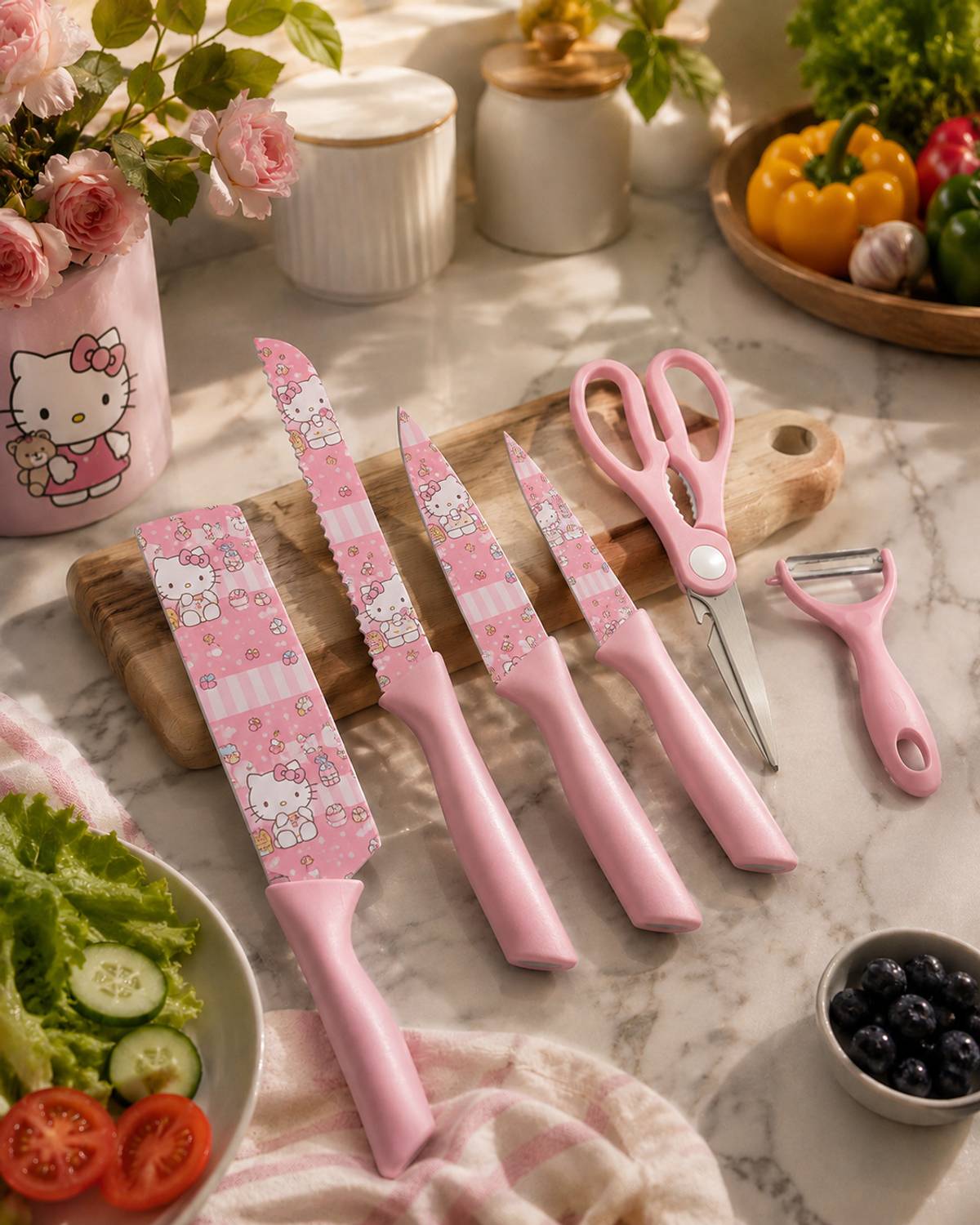 ZENNEX 6 Pc Stainless Steel Knife Set Kitchen knife set — Knives & Chopping Tools