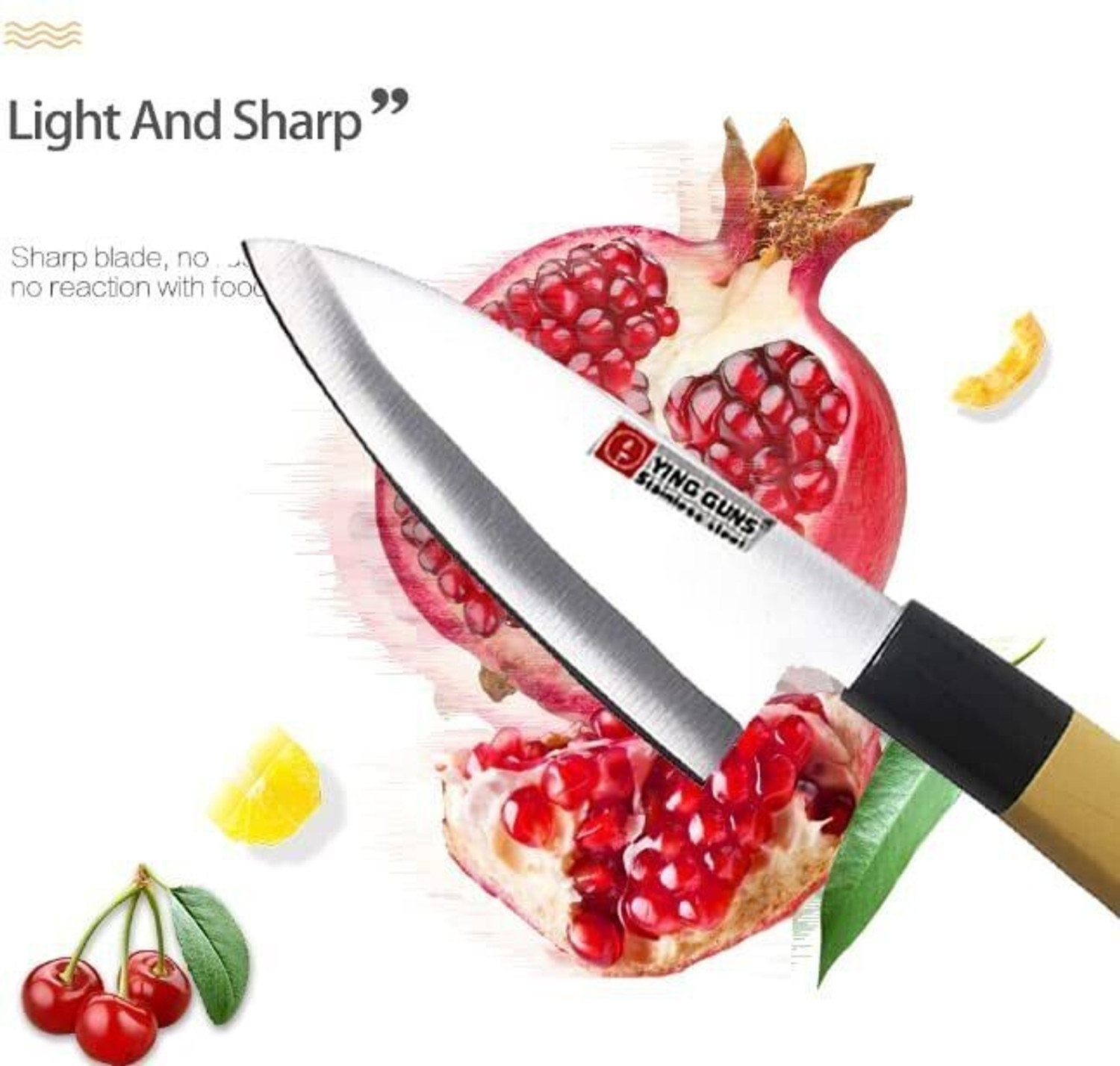 Image of Ying Guns 2 Pc Stainless Steel Knife Set for Kitchen cutting Fruits Veg & Meat