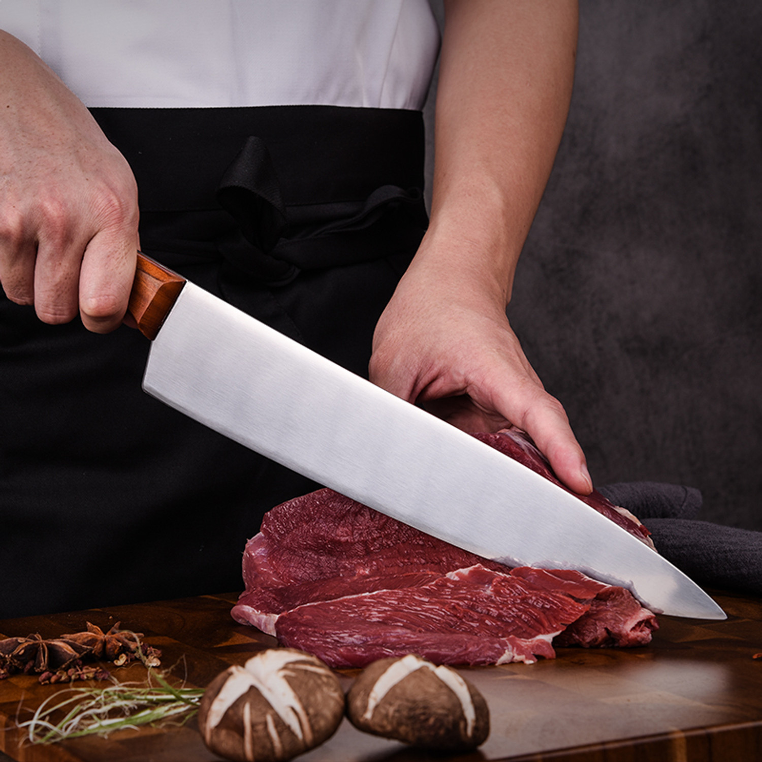 Image of Captoola 1 Pc Stainless Steel Knife Razor Sharp Multipurpose Chef's Knife Japanese Knife Kitchen Knife (Silver,1 Pc)