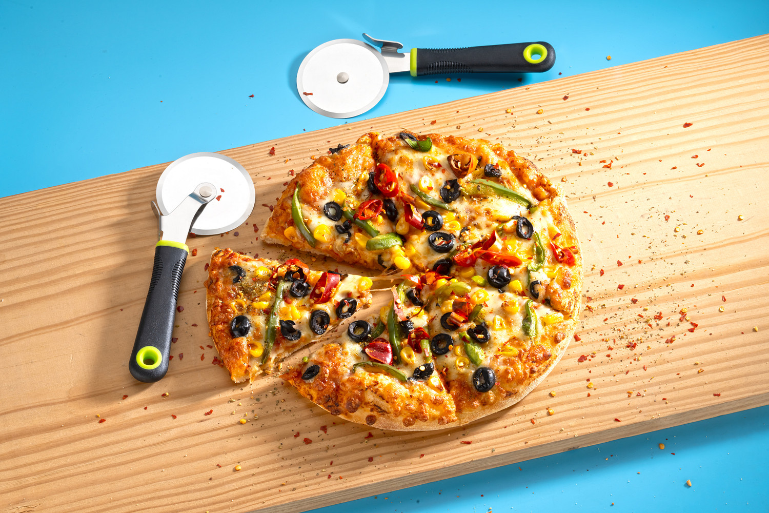 Image of Flipkart SmartBuy 6Pc Stainless Steel Kitchen Comfort combo of 4 Knife, 1 Peeler & 1 Pizza Cutter Kitchen Tool Set