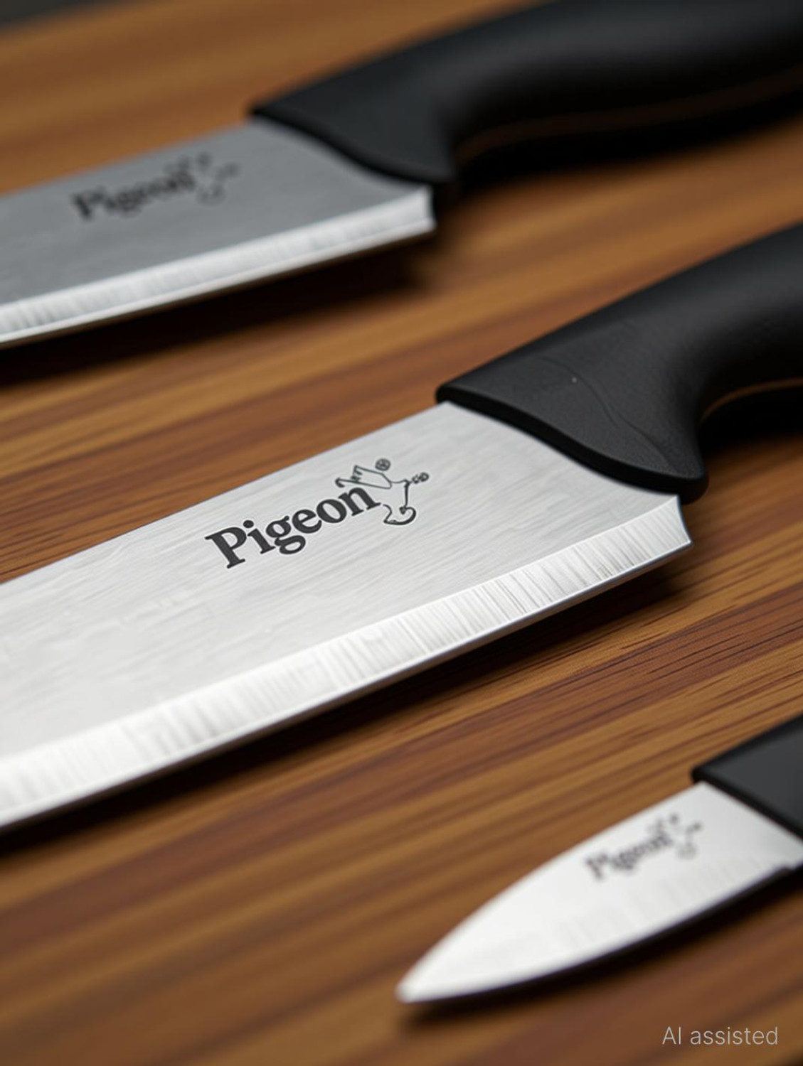 Image of Pigeon 3 Pc Stainless Steel Knife Set Steel Knife set of 3