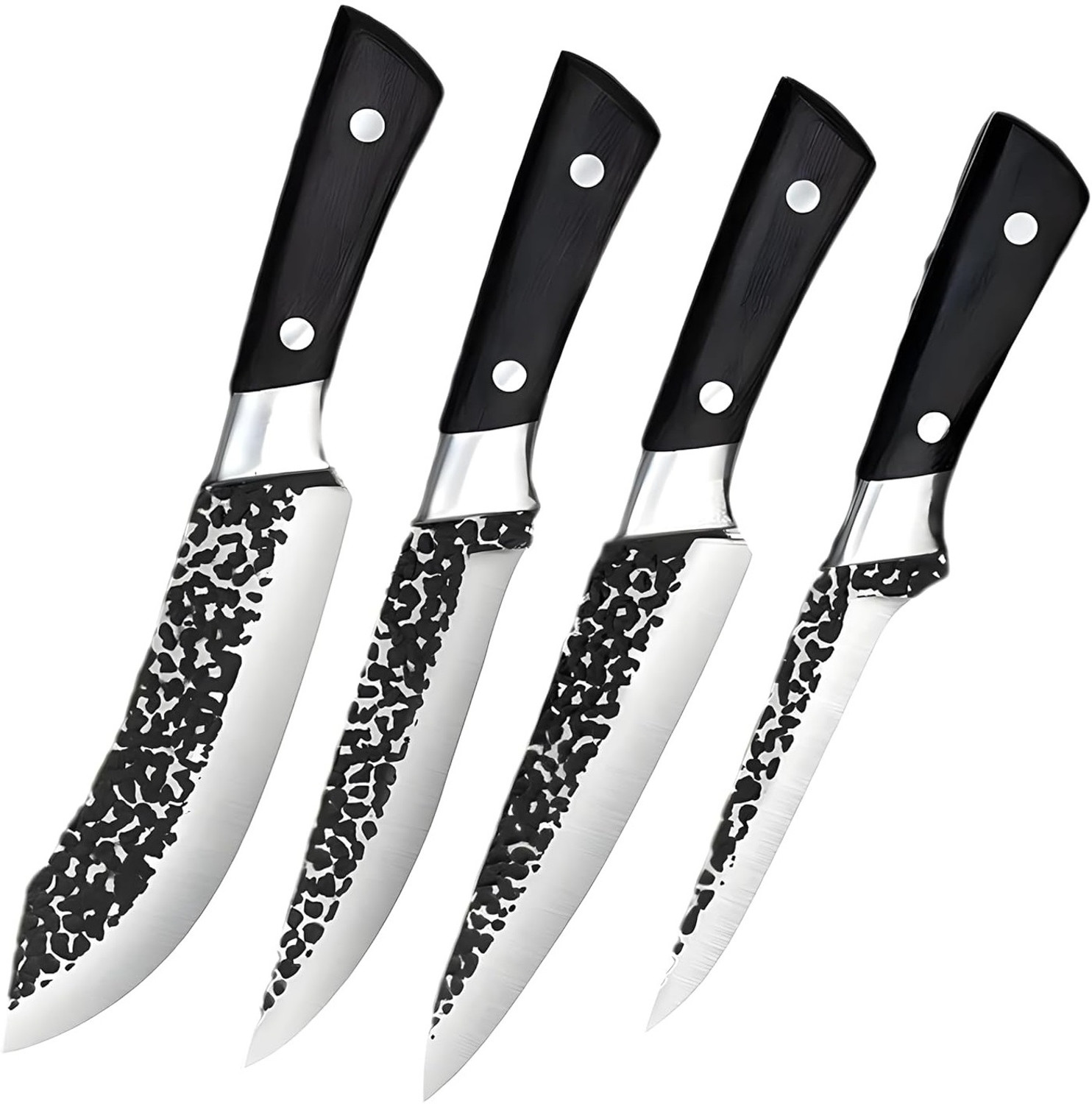 Image of Captoola 4 Pc Carbon Steel Knife Set Captoola Excellent Knife Set Japanese Kitchen Knives Boning Fillet Butcher Knife