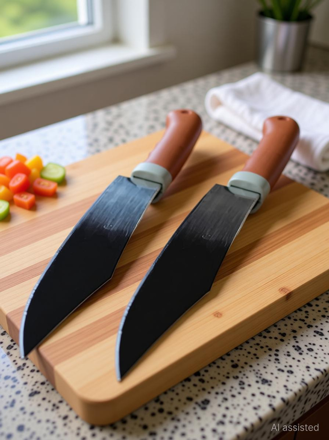 Image of Top Trick 2 Pc Stainless Steel, Plastic Knife Set
