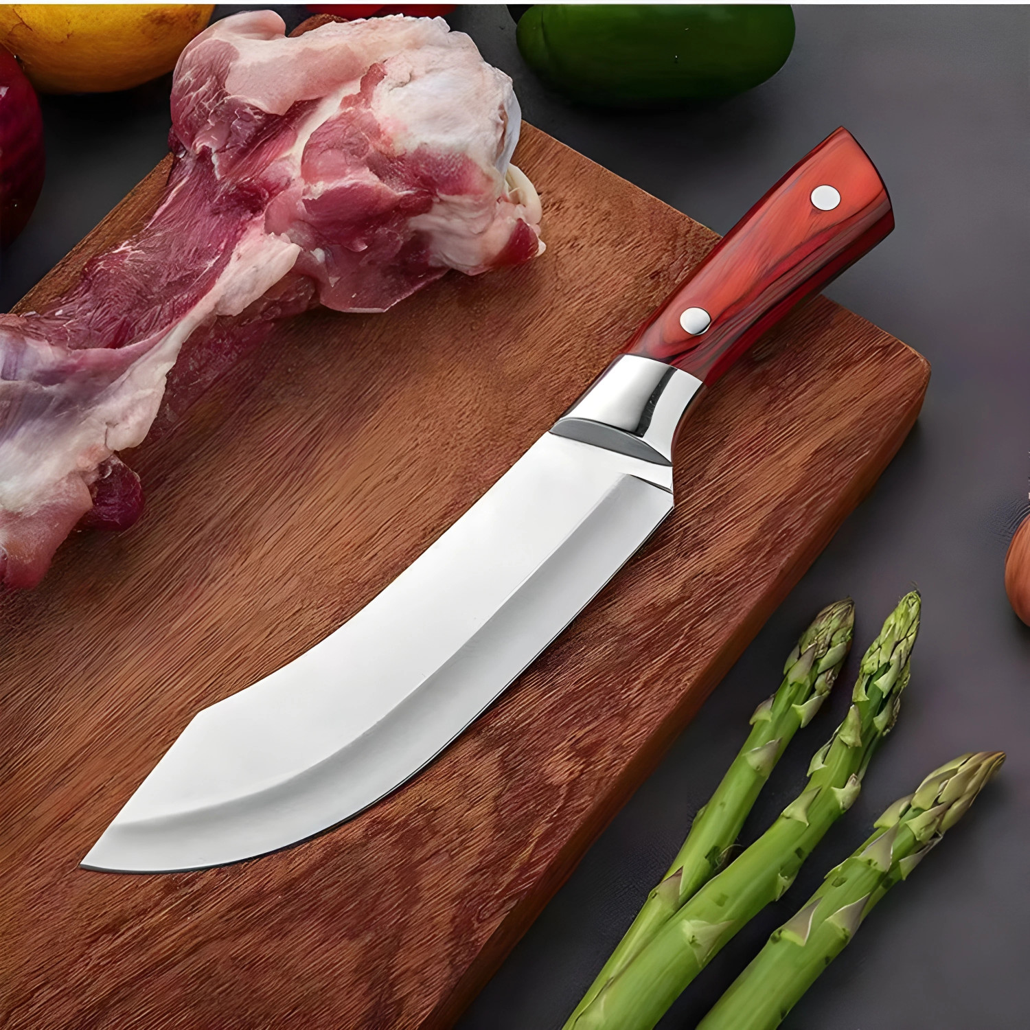 Image of Cathiya sales 1 Pc Stainless Steel Knife High Carbon Ultra Sharp Kitchen Knives For Paring Cutting Meat Vegetable Fruit