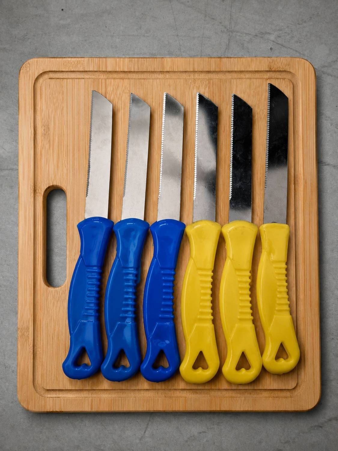 DHVENZA 6 Pc Plastic, Stainless Steel Knife Set — Accessories