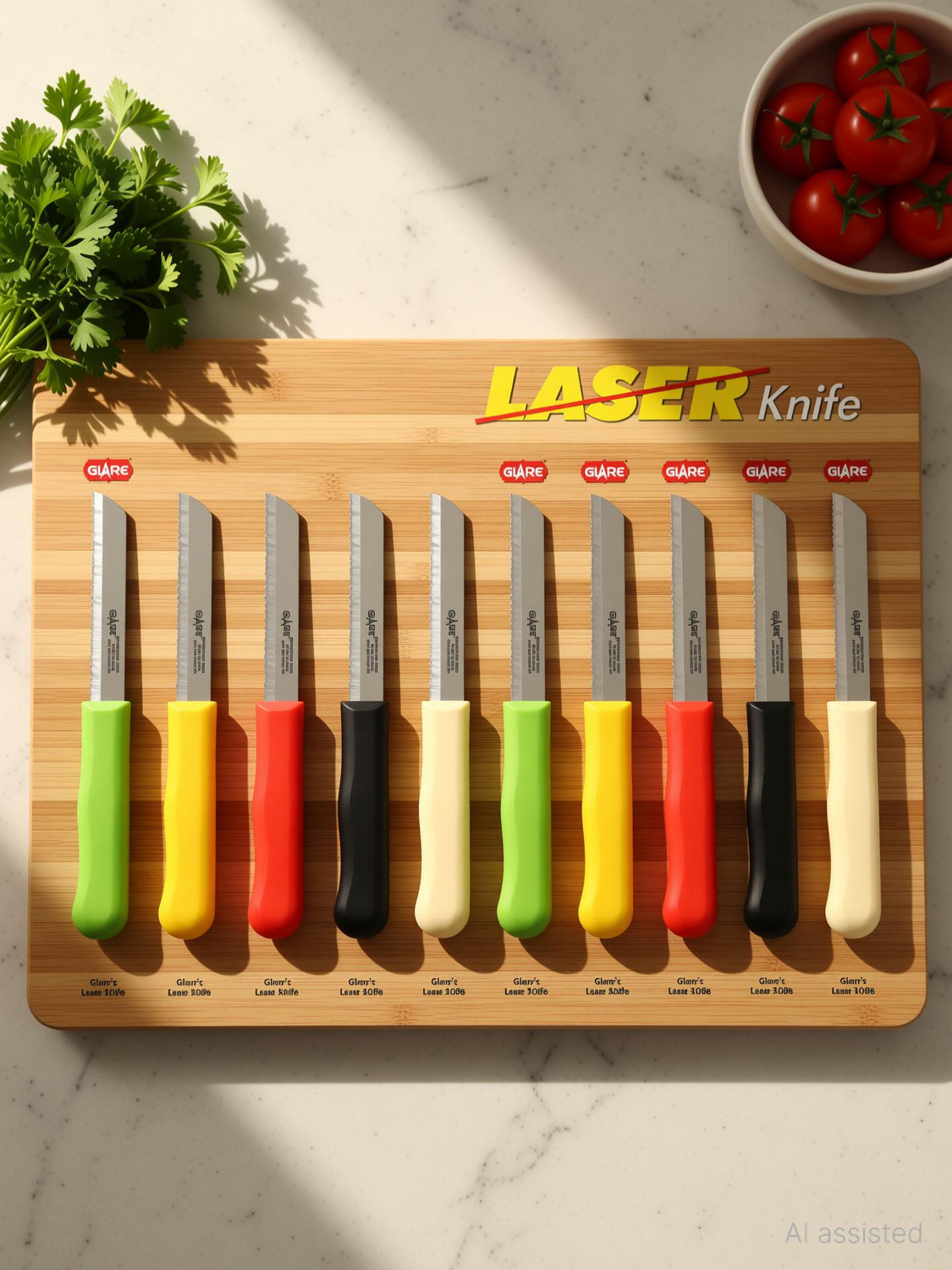 Image of Glare 10 Pc Stainless Steel Knife GA-108