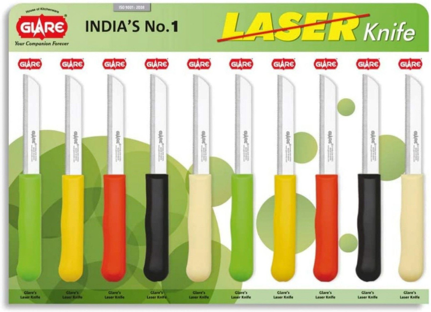 Image of Glare 10 Pc Stainless Steel Knife GA-108