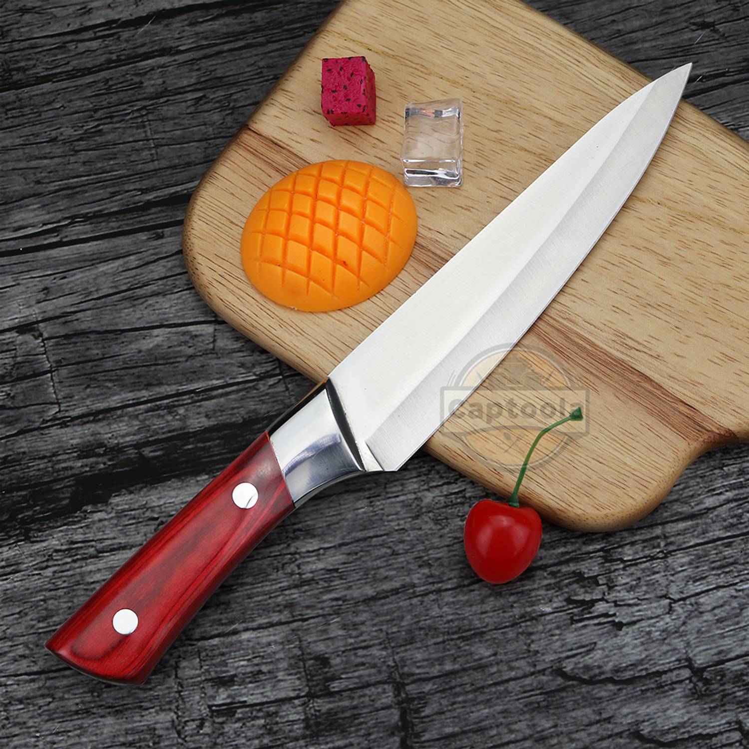 Captoola 1 Pc Stainless Steel Meat Knife with Pakka Handle - Image 2