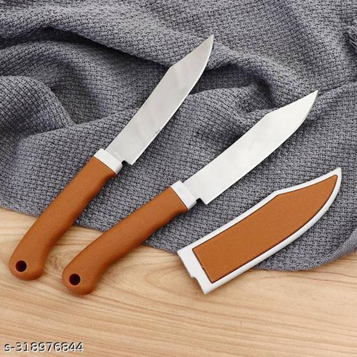 Bienvenue 2 Pc Stainless Steel, Plastic Knife Set