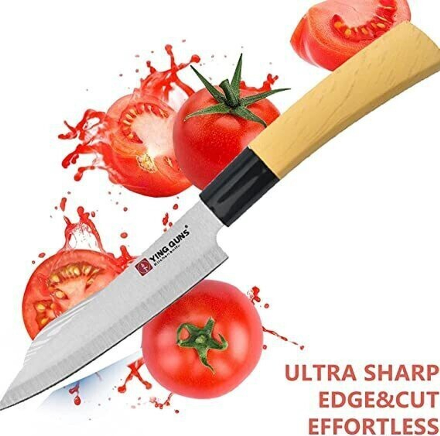 Image of Ying Guns 2 Pc Stainless Steel Knife Set for Kitchen cutting Fruits Veg & Meat