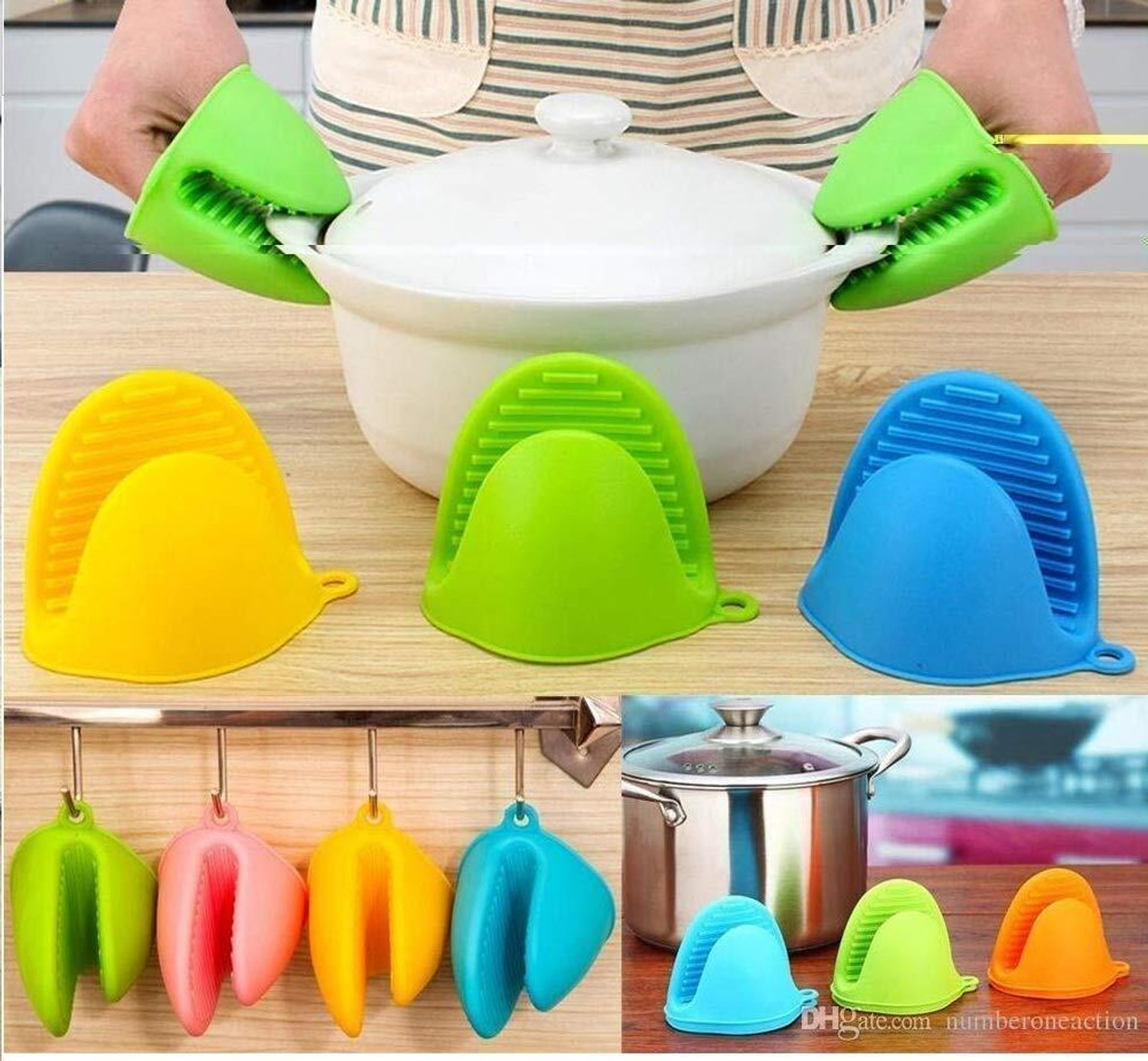 Image of We four Multicolor Silicon Kitchen Linen Set