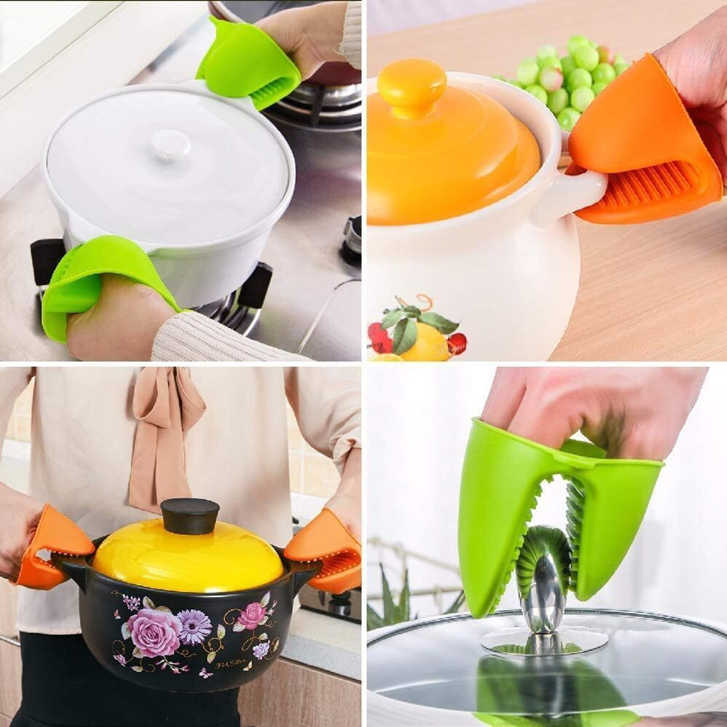 Image of We four Multicolor Silicon Kitchen Linen Set