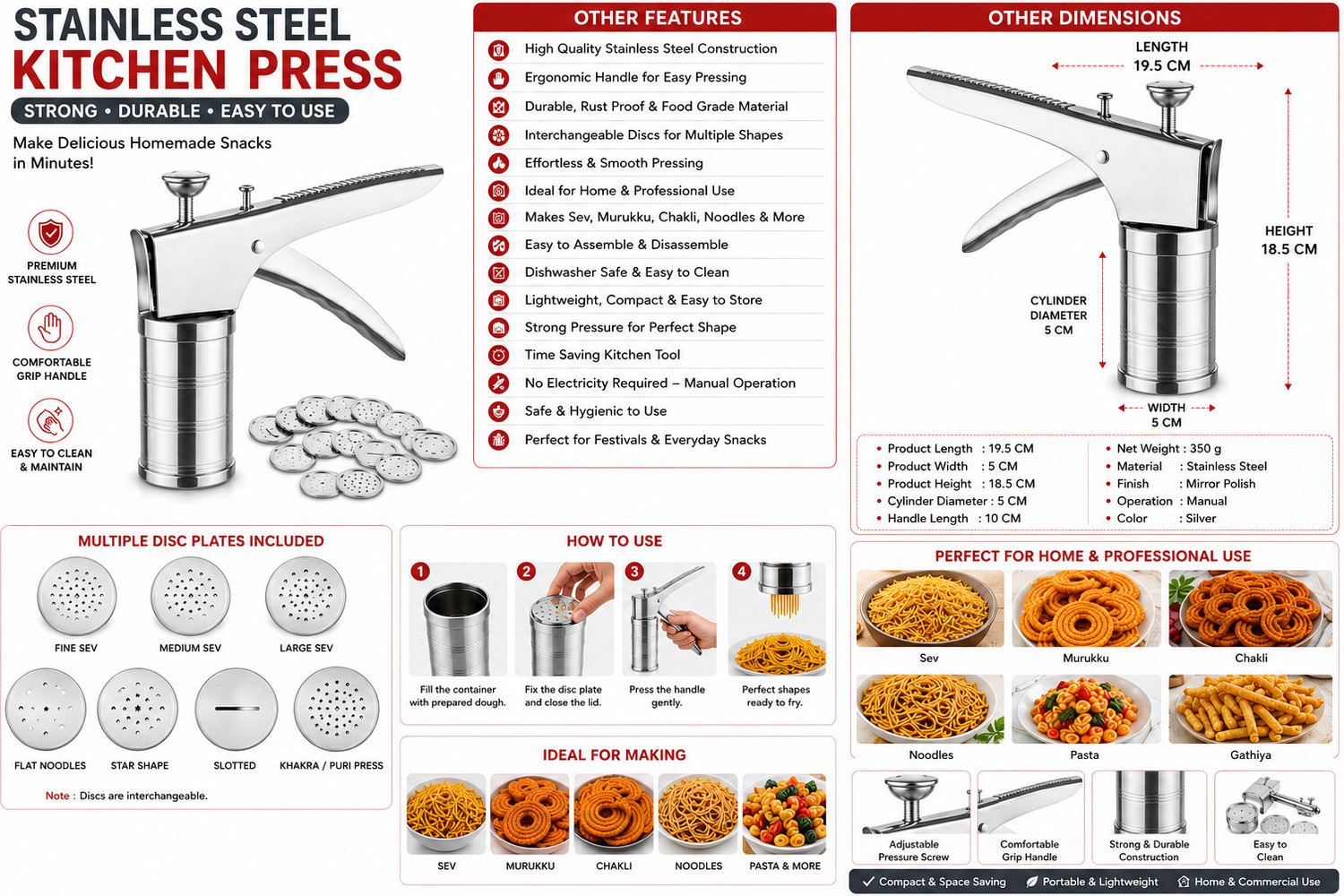 Image of FULKIZA Set of 15 Pattern Discs Kitchen Press