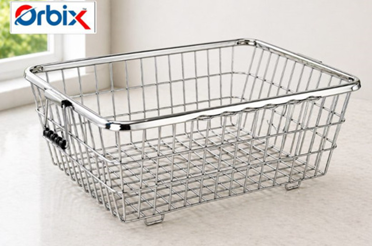 Image of Orbix Containers Kitchen Rack Steel dish drainer rust proof utensil rack and heavy duty kitchen organizer