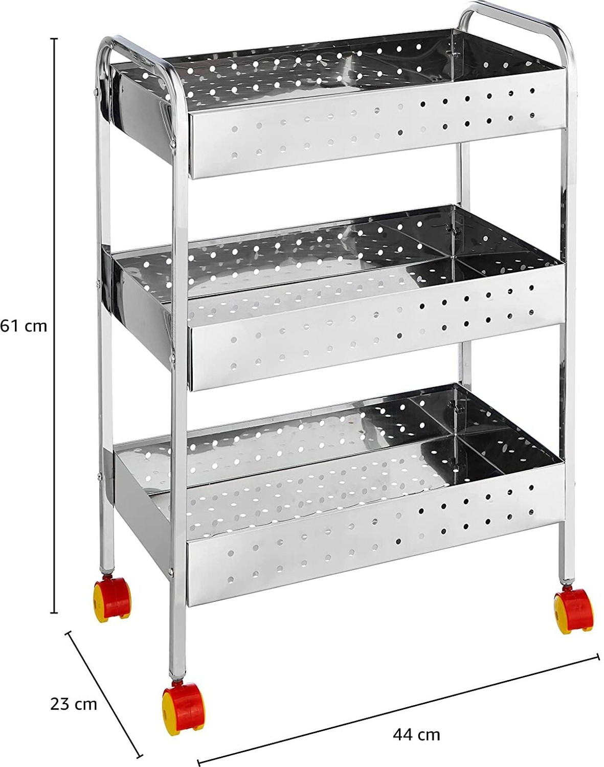 Image of ASTECH Fruits /Vegetables Kitchen Rack Steel KITCHEN VAGETABLE TROLLEY