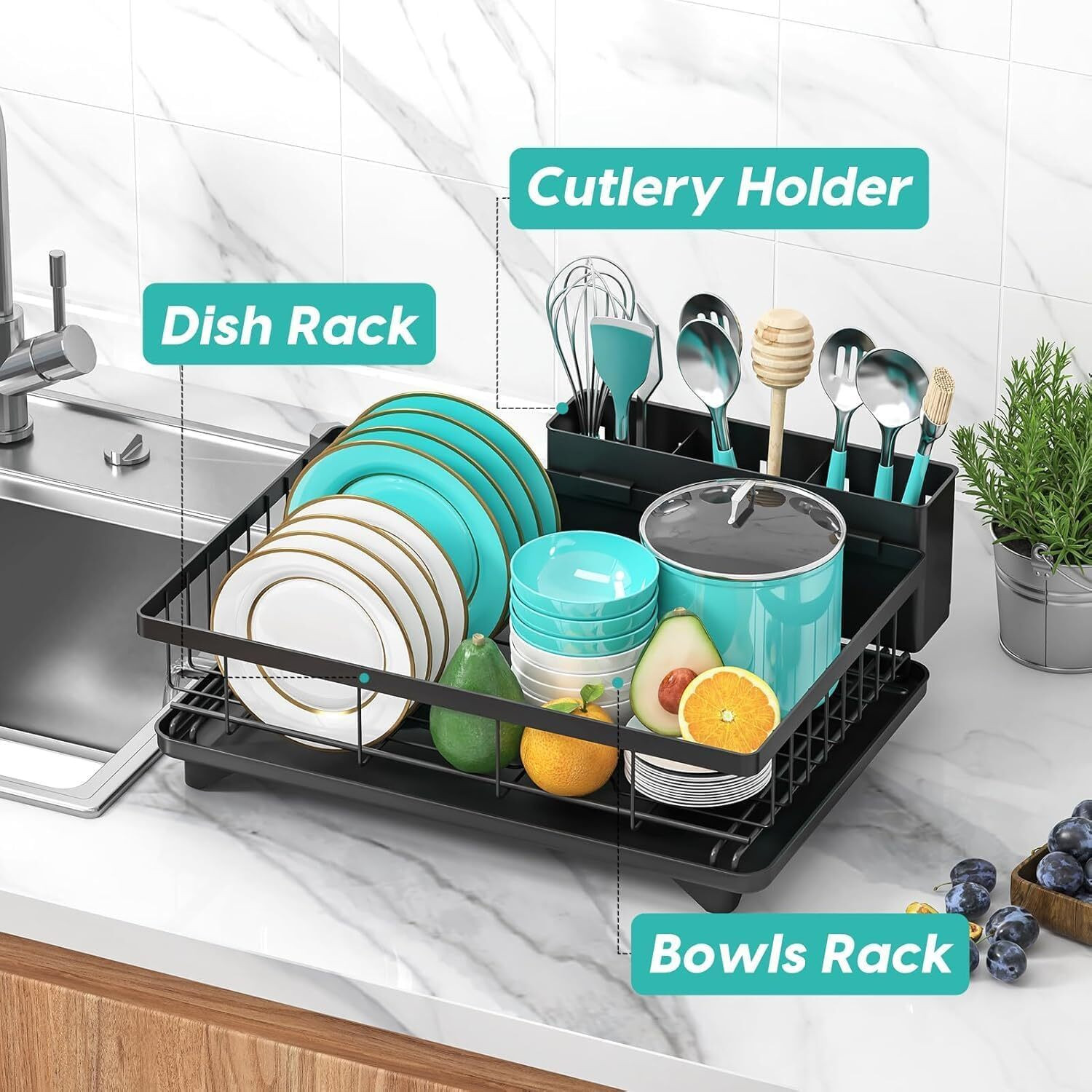 Image of Nextar Containers Kitchen Rack Steel