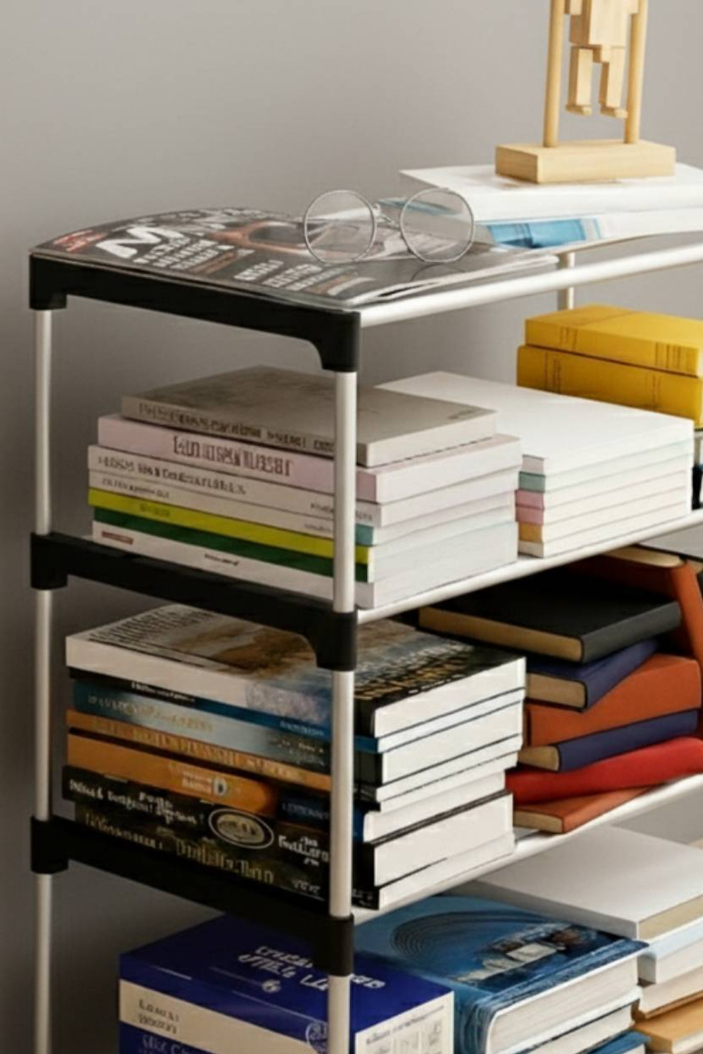 Image of YATIN 4 Tier Plastic Shoe Rack Organizer Stand Plastic Shoe Stand