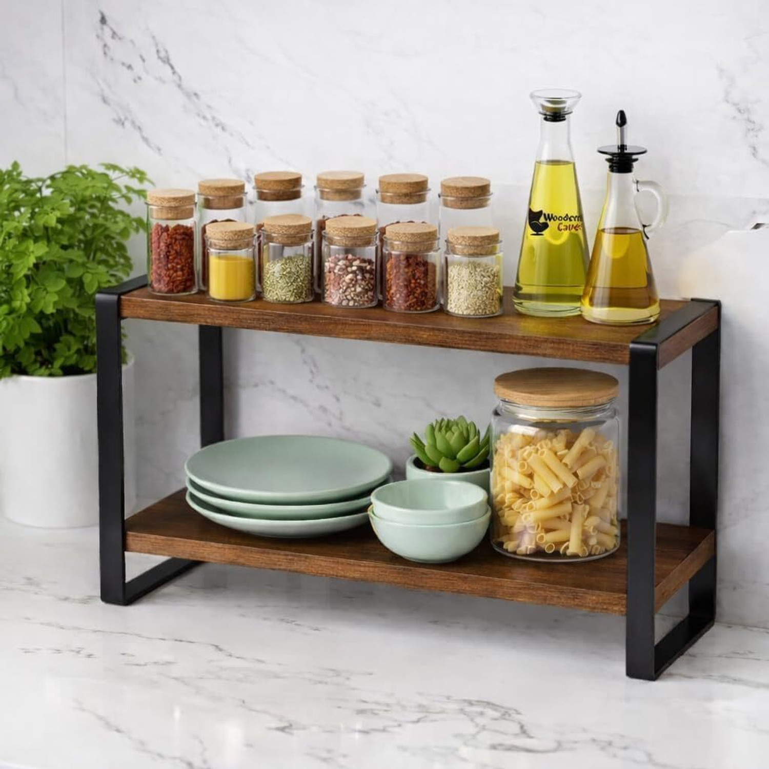Image of FUTURE GENERATION V GROUP Cutlery Kitchen Rack Iron spice rack shelf