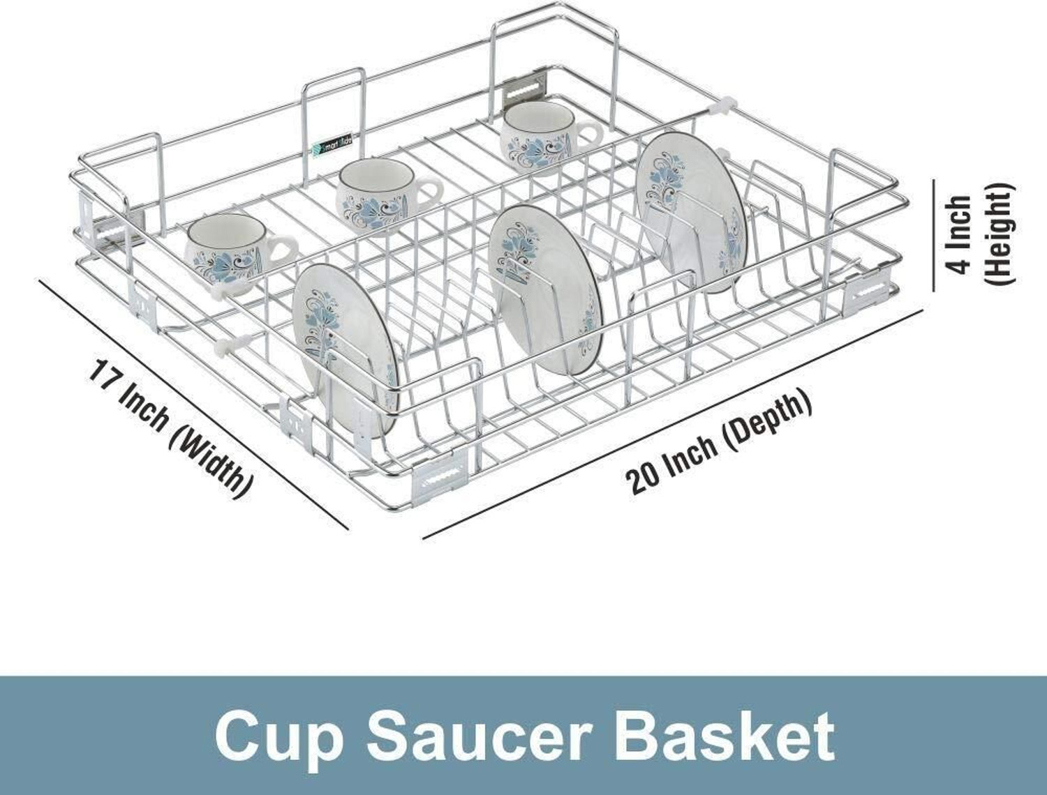 Image of Orbix Cutlery Kitchen Rack Steel 17+20cup , cutlery,thali basket combo