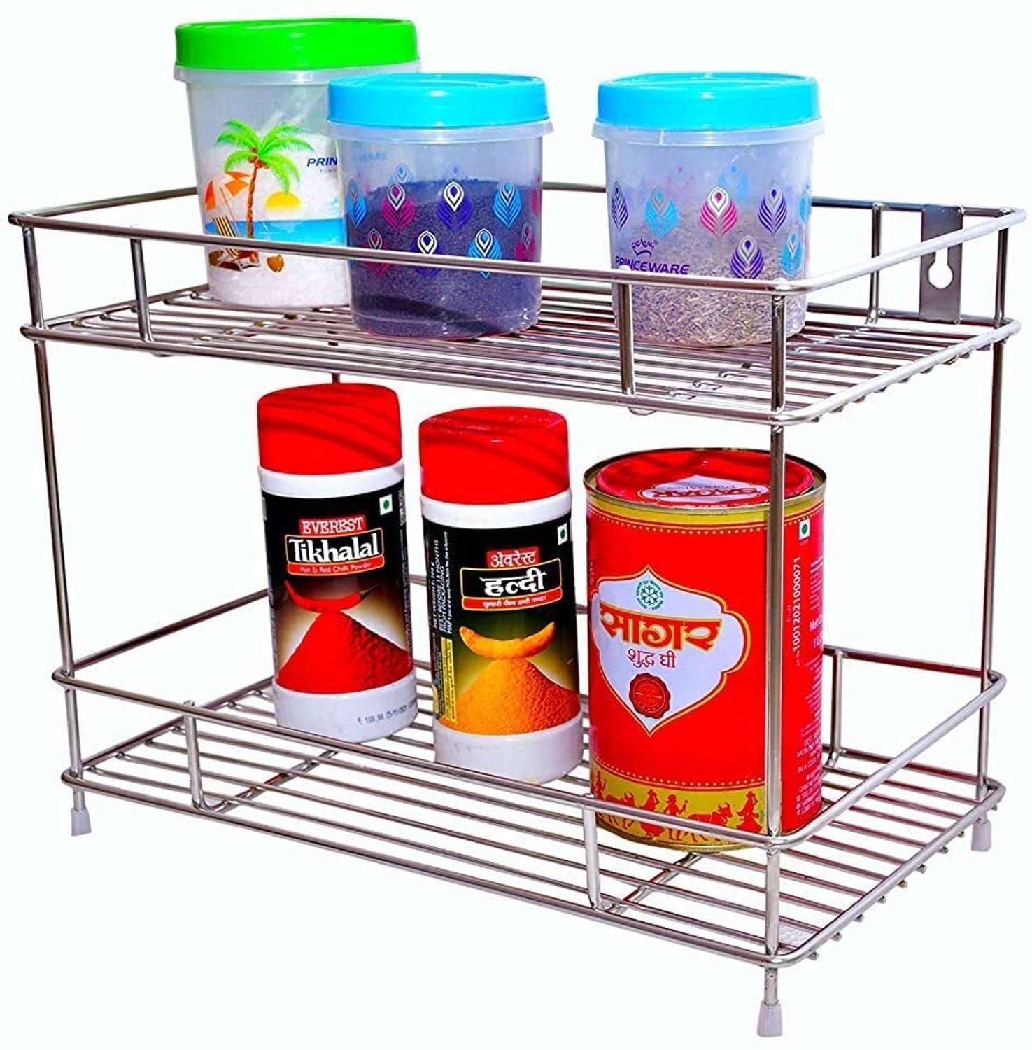 BHOLA STEEL Containers Kitchen Rack Steel