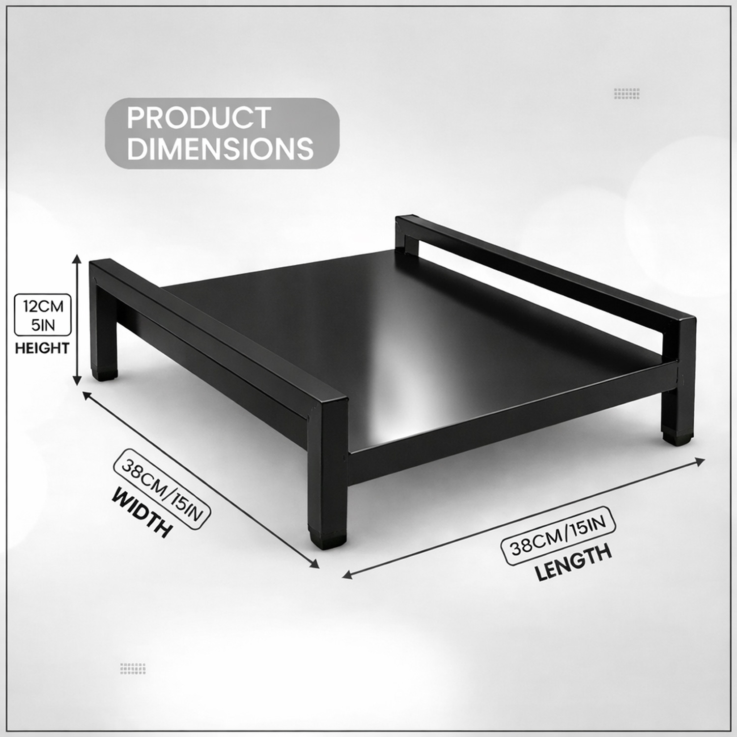 Image of Winstar Utensil Kitchen Rack Cast Iron Metal Induction Stand | Multipurpose Kitchen Storage Rack for Induction Cooktops