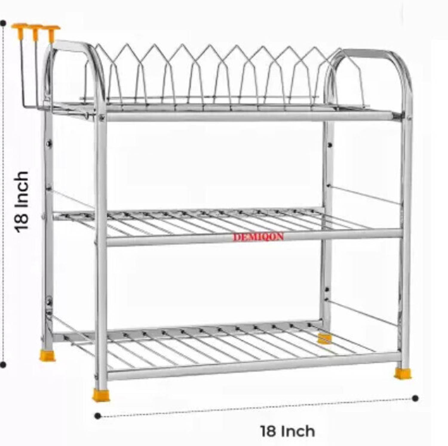 DEMIQON 3-Tier Dish Drying Rack - Image 2
