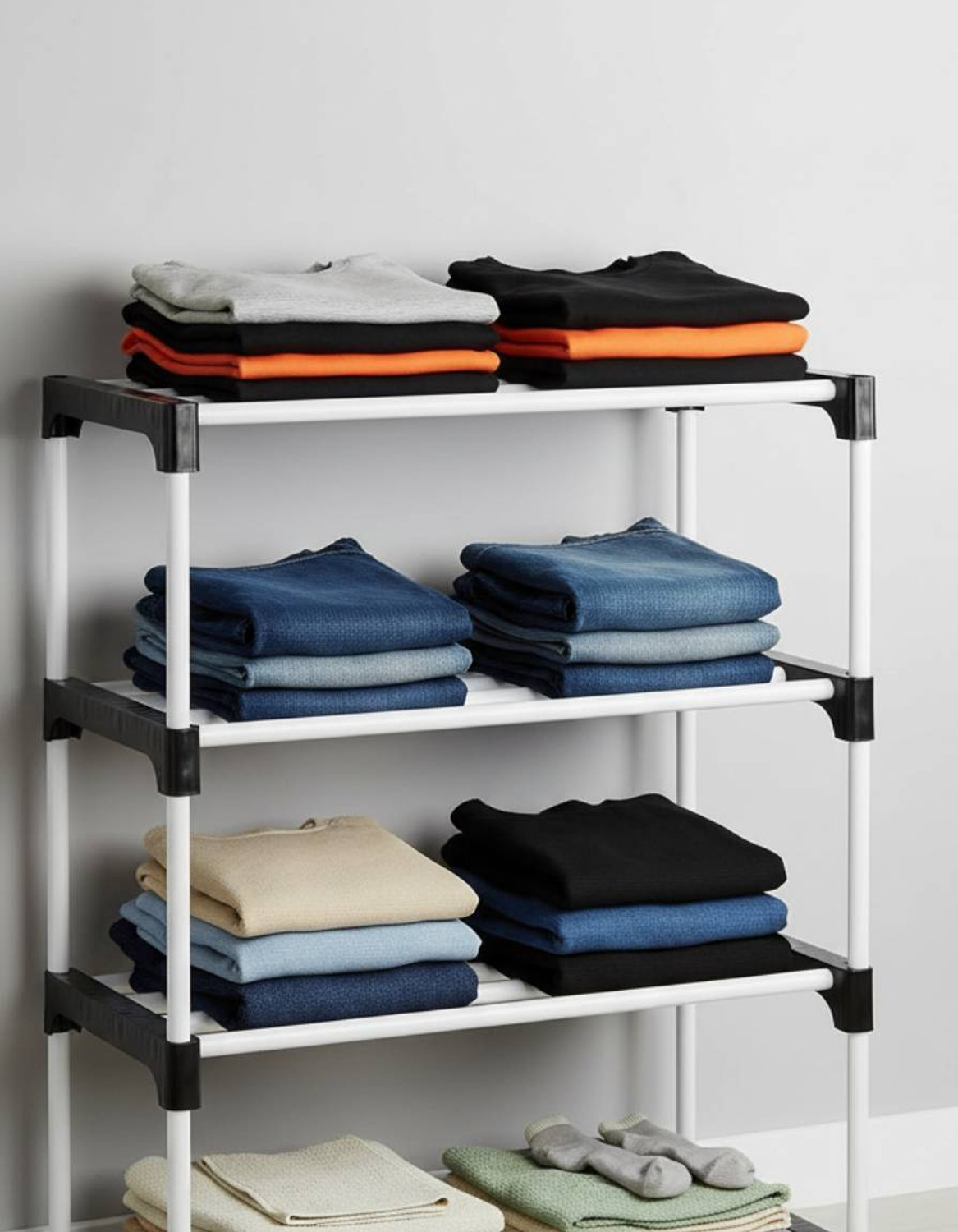 Image of YATIN 4 Tier Plastic Shoe Rack Organizer Stand Plastic Shoe Stand