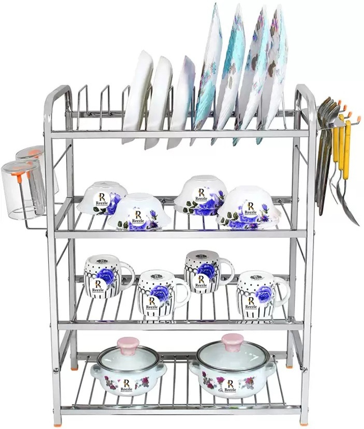 Image of Somkala Containers Kitchen Rack Steel presents a kitchen organiser 24*18 dish