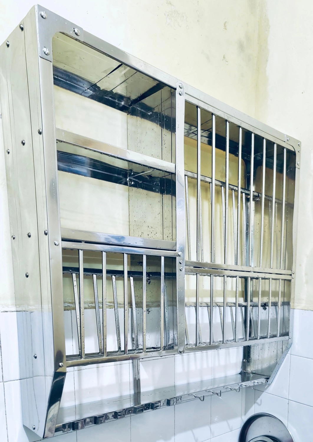 Image of Royel Dish Drainer Kitchen Rack Steel Rack 30*30