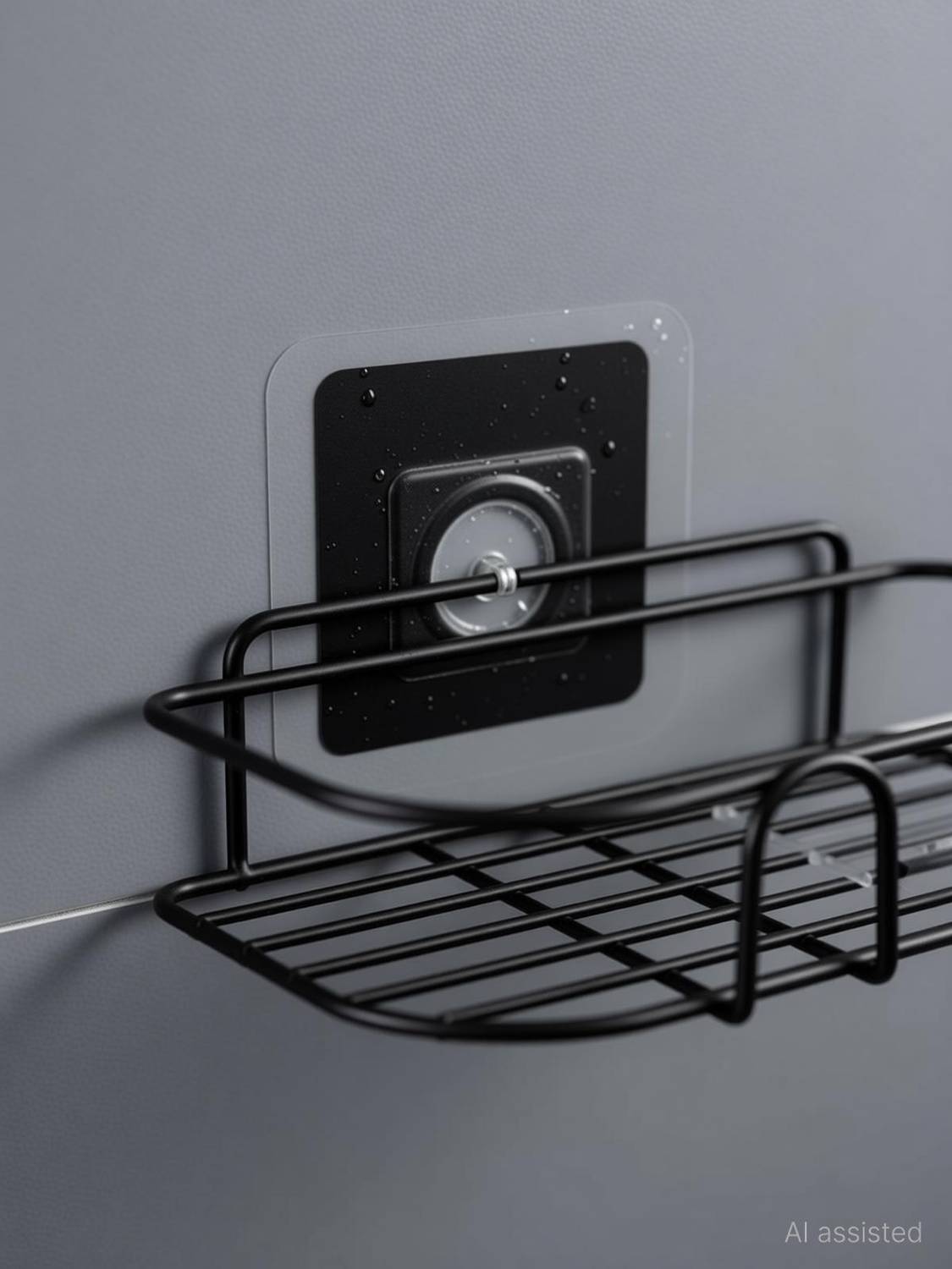 Almora Cutlery Kitchen Rack Iron ALMORA Self-Adhesive Metal Bathroom Corner Shelf Rack, Wall mount