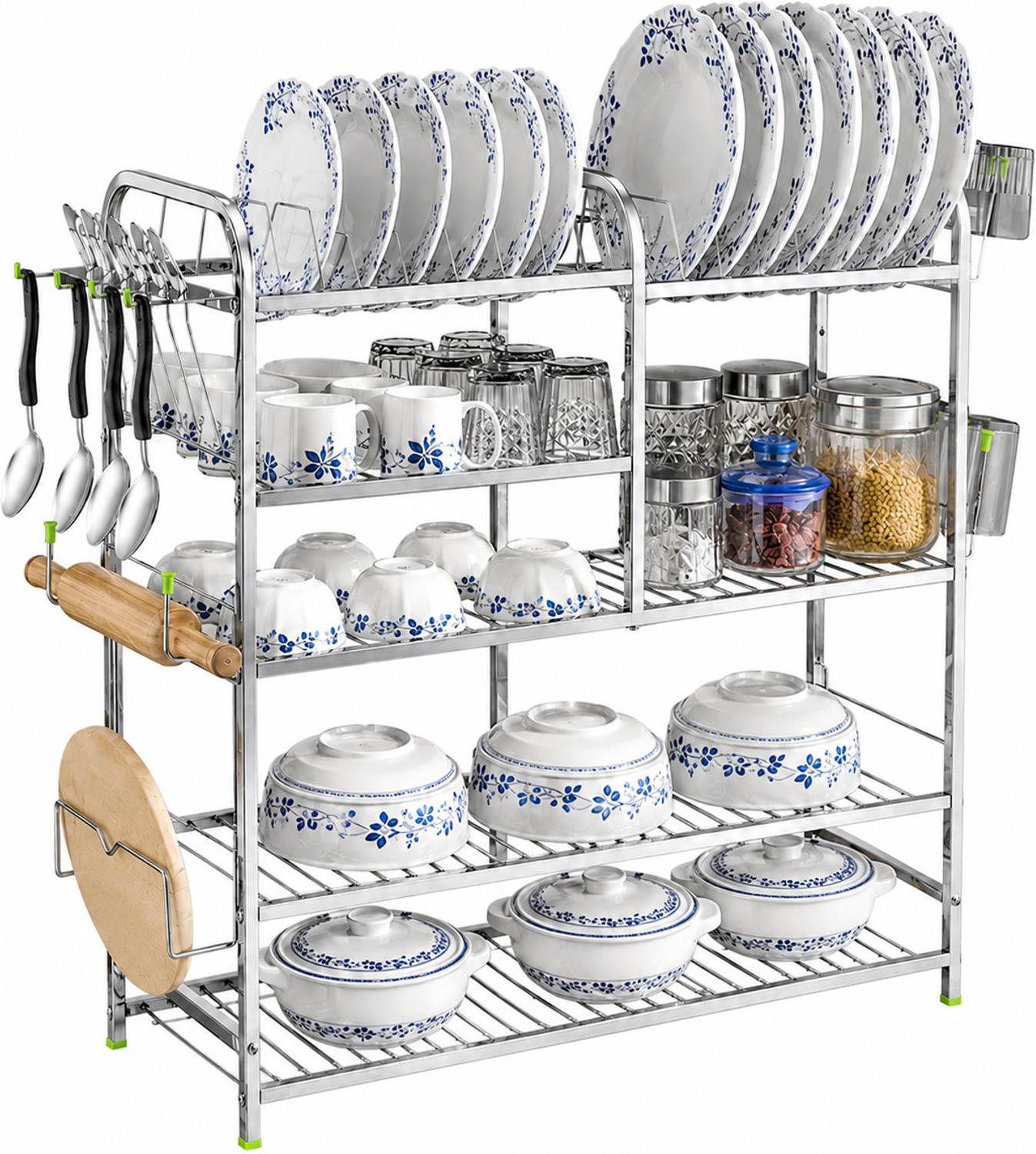 Image of L LIVILON Utensil Kitchen Rack Steel