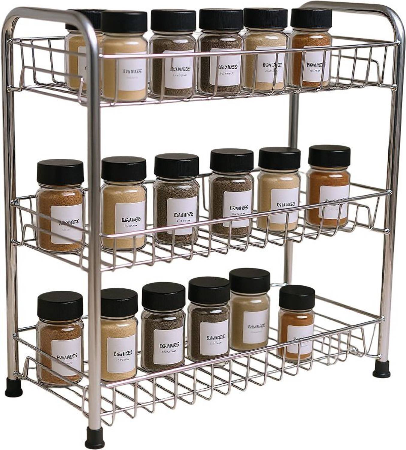 Stainex Containers Kitchen Rack Steel 3-Tier Kitchen Storage Rack