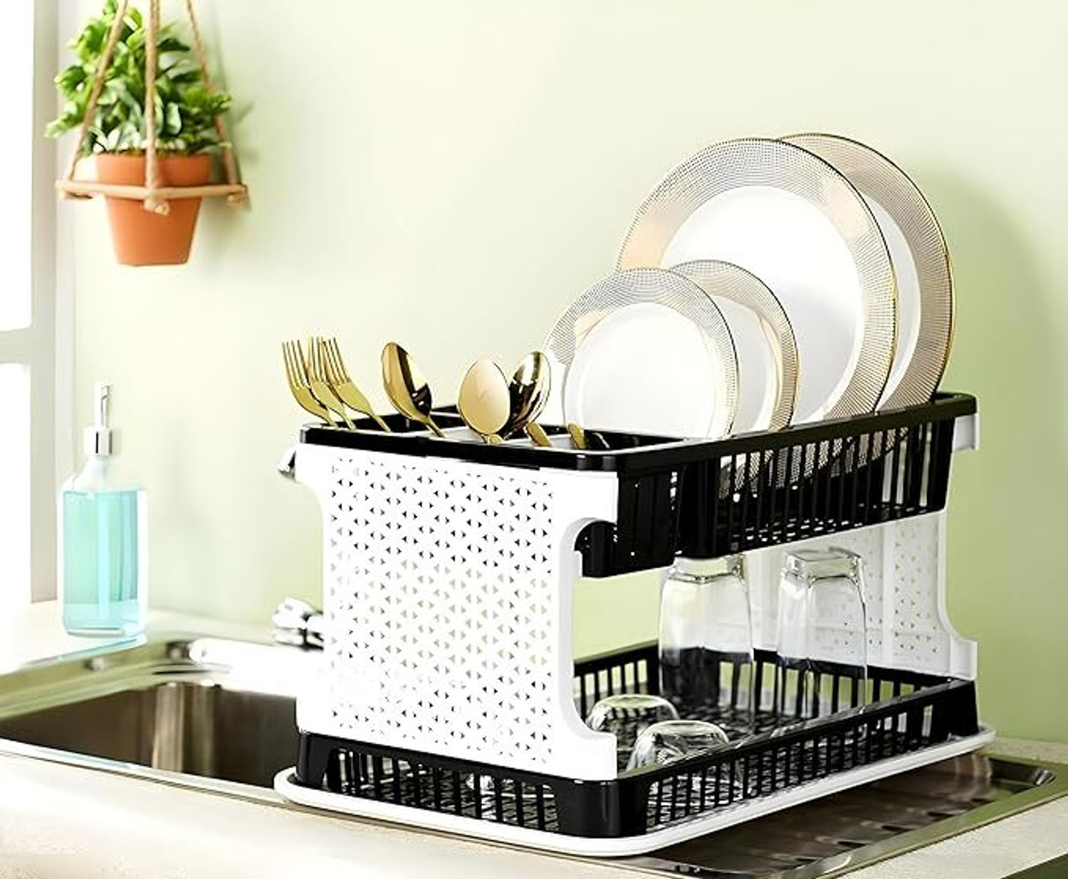 Image of HUMBLE KART 2 Compartments Plastic Desk organizer